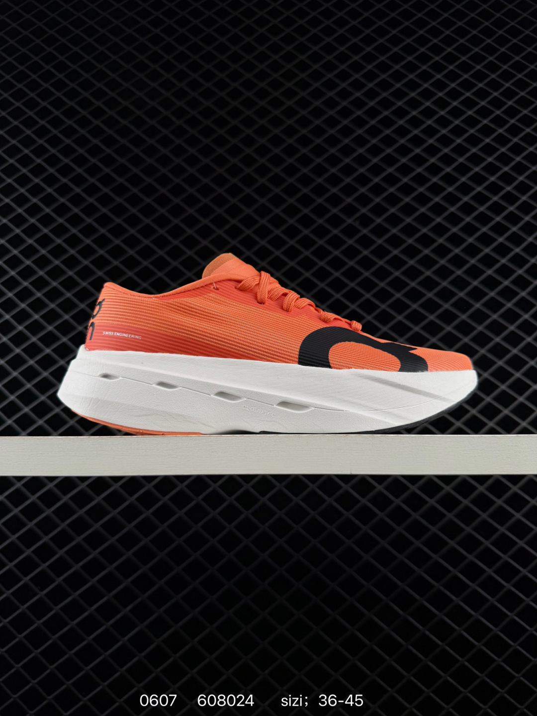 On Cloudboom Orange White Black EU 36-45 Running Shoe Running Sneakers - Unisex BS-85193