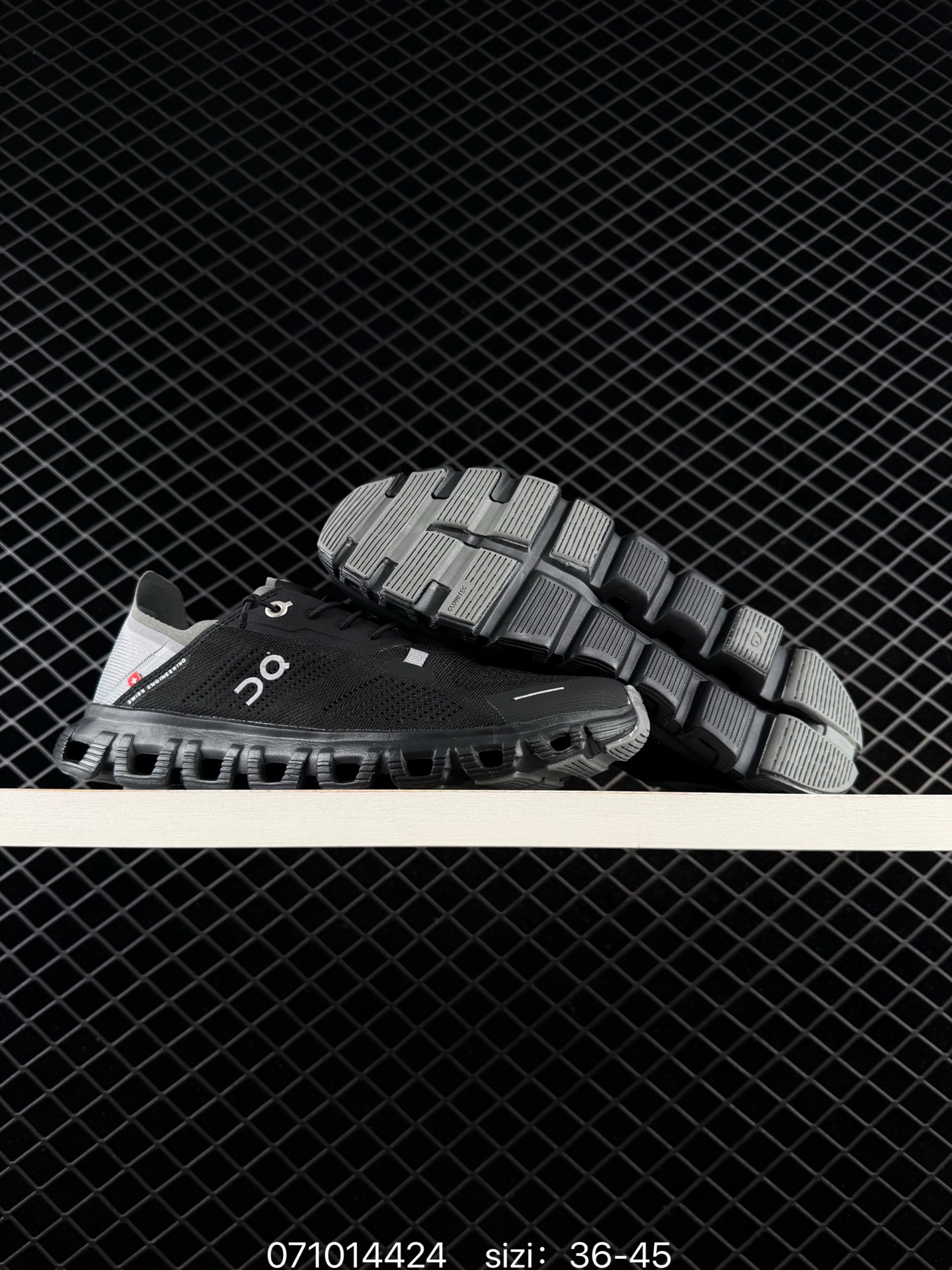 On Running Cloud 6 Coast Black Grey EU 36-45 Running Shoe Running Sneakers - Unisex BS-85060
