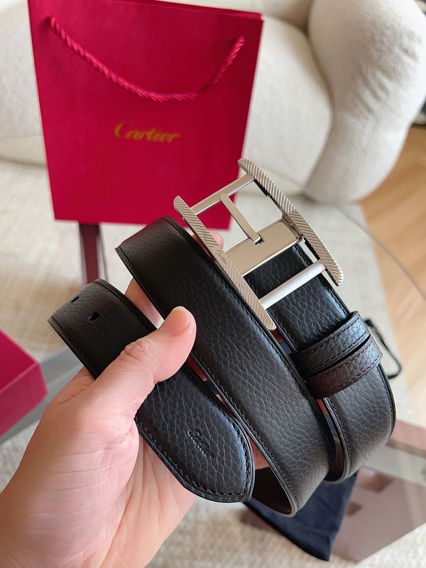 Cartier belt Cartier New TANK DE CARTIER “CARTIER” 35mm — Premium Replica
