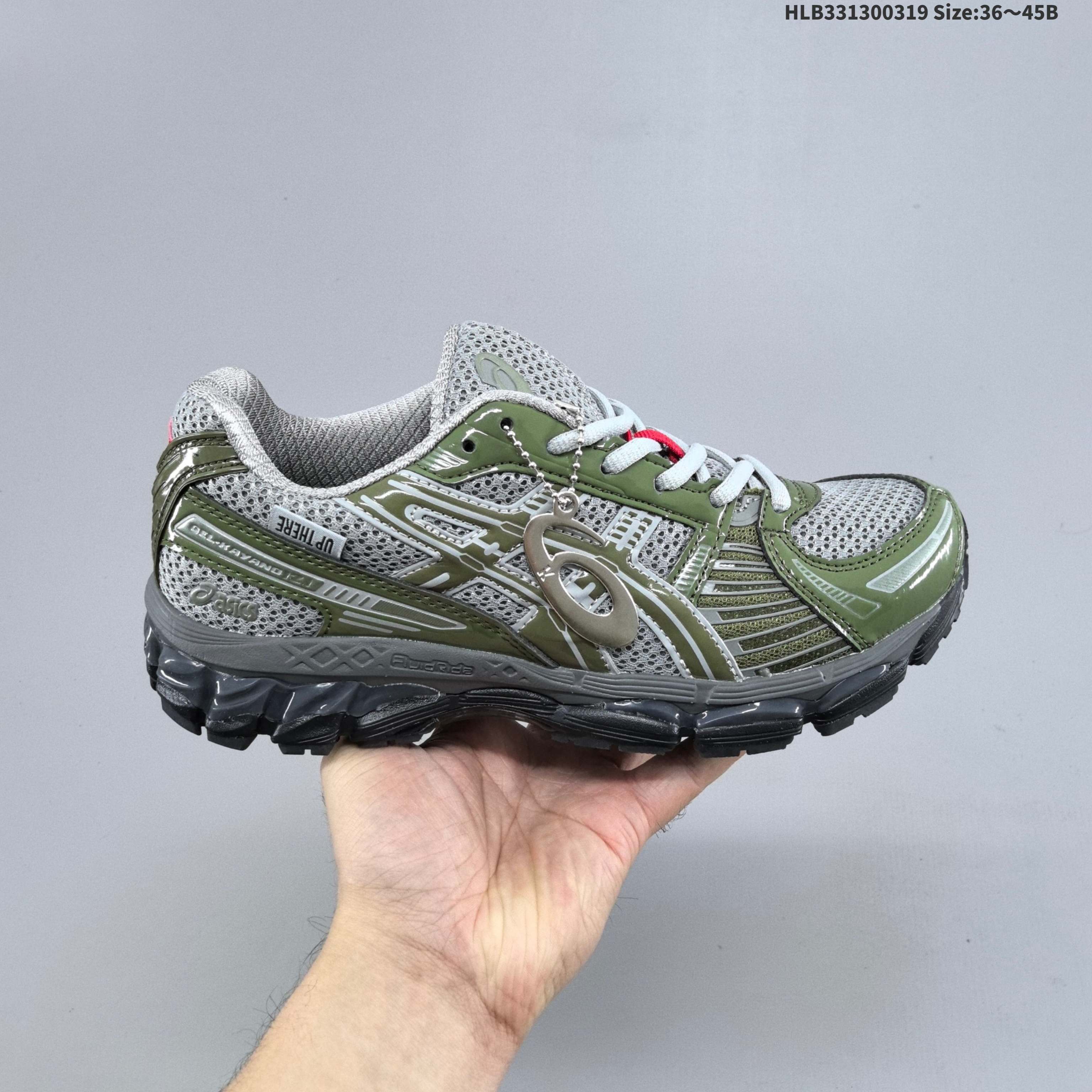ASICS Gel Kayano 12 1 Olive Green Grey Black EU 36-45 Running Shoe Running Sneakers - Unisex BS-68991