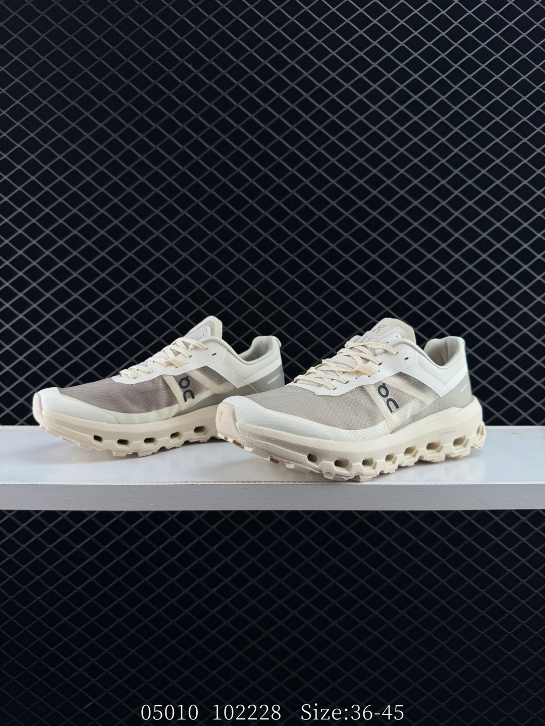 On Cloudvista 2 Cream Beige Off White EU 36-45 Trail Shoe Trail Running Sneakers - Unisex BS-85598