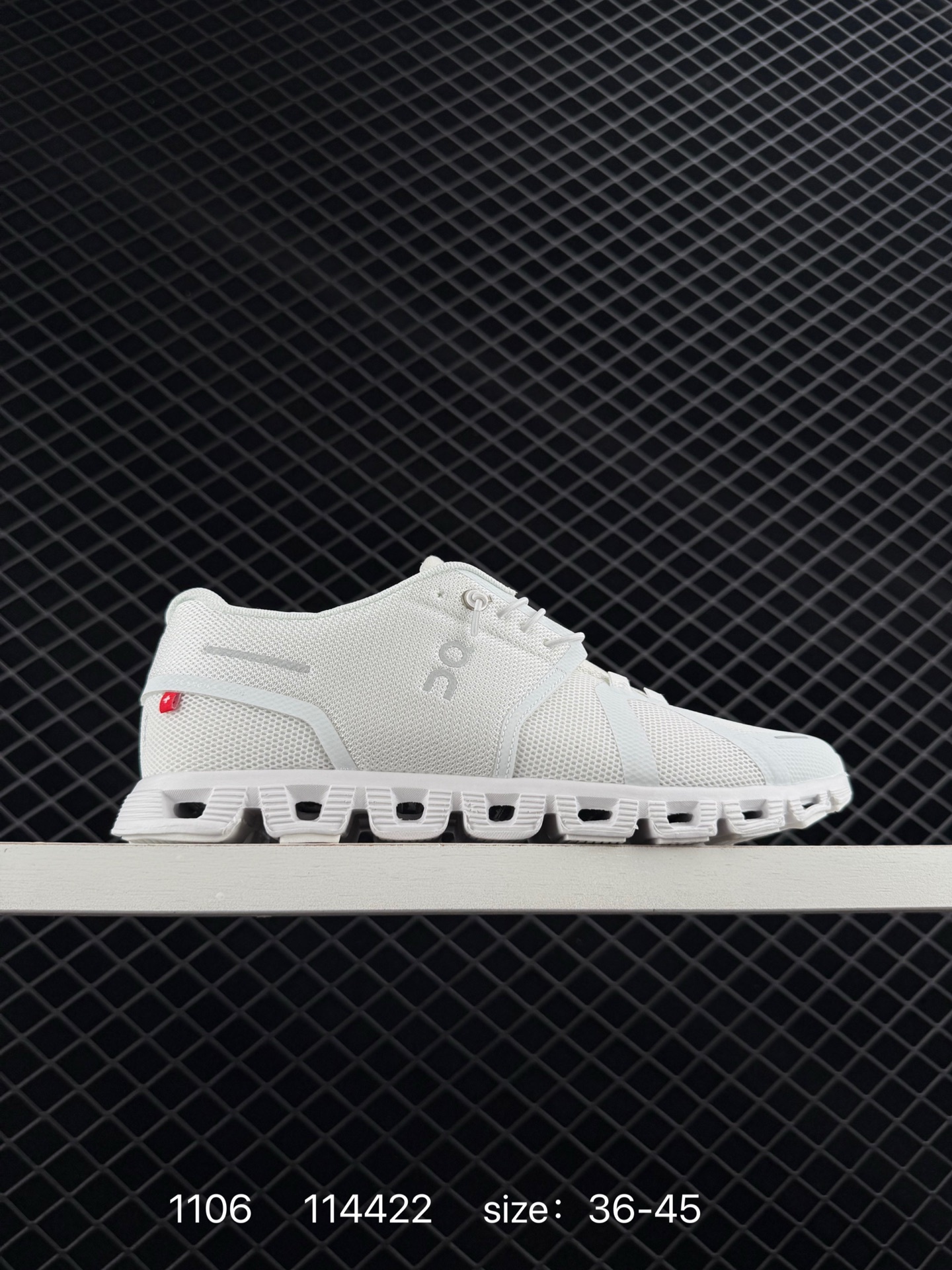 On Cloud 5 White Grey EU 36-45 Running Shoe Running Sneakers - Unisex BS-85470