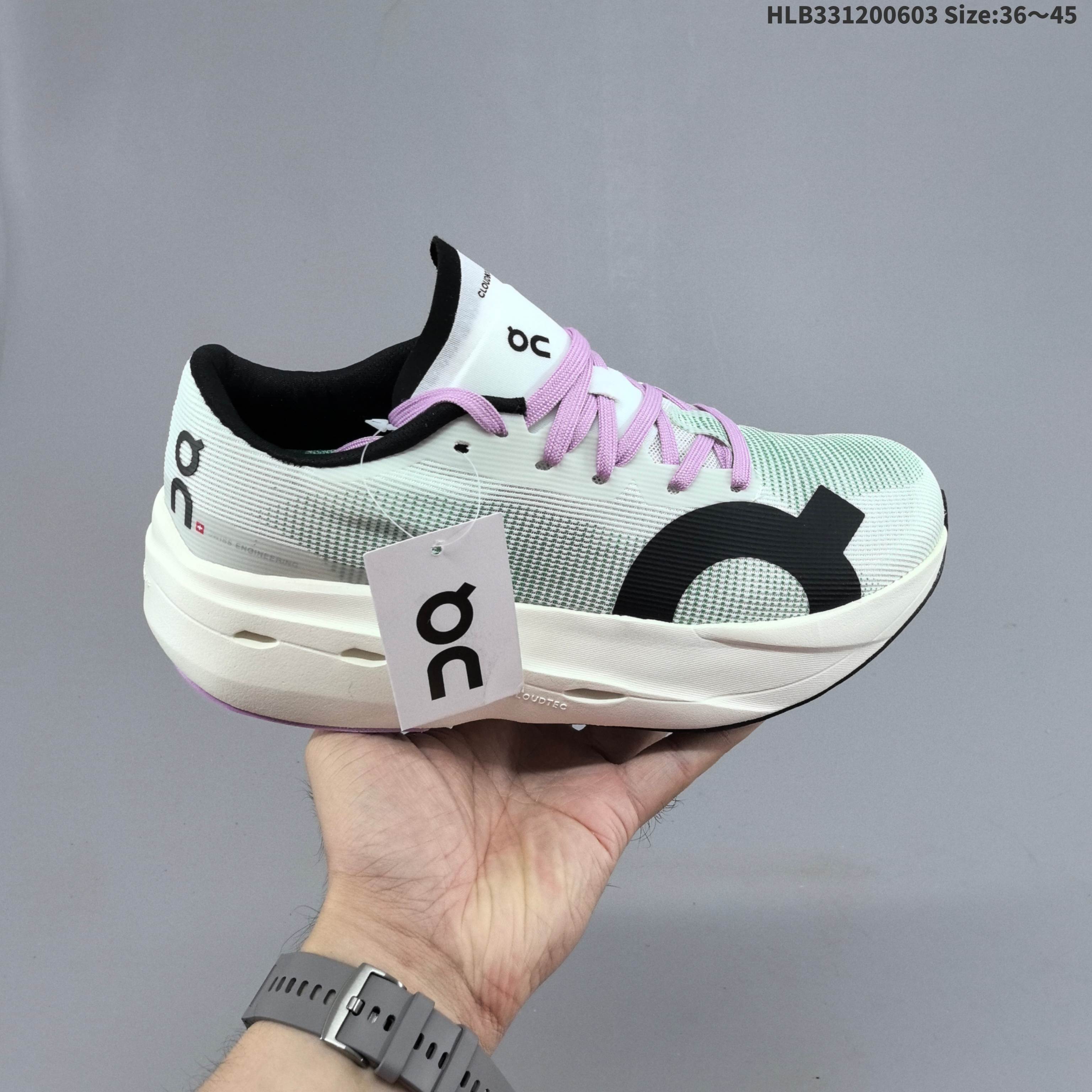 On Cloudboom Volt White Mint Green Purple Black EU 36-45 Running Shoe Running Sneakers Unisex BS-69503
