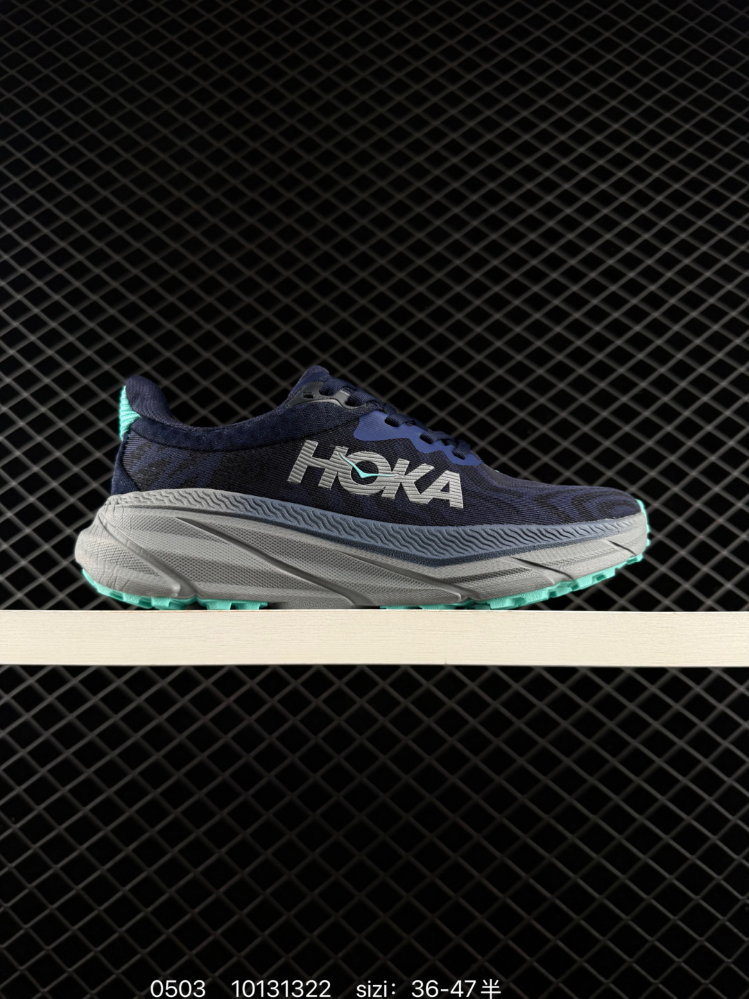 HOKA ONE ONE Challenger ATR 7 Navy Blue Grey Mint Green EU 36-47 Trail Shoe Trail Running Sneakers - Unisex BS-86241