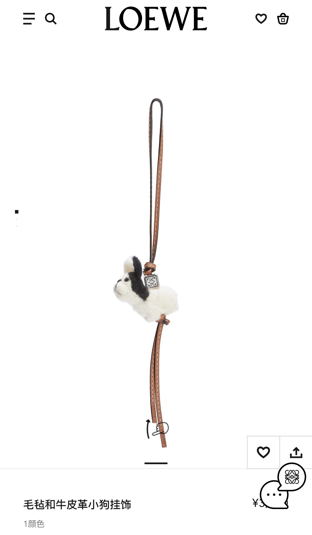 LOEWE bag Motbilde Bruksbilde