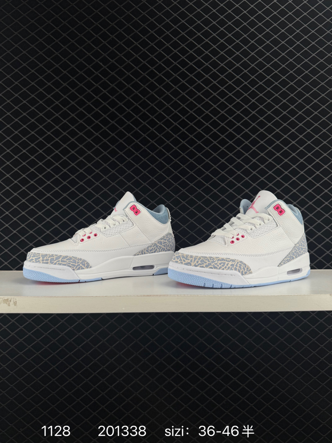Air Jordan 3 Retro "White And Cobalt Bliss" AIR JORDAN 3 aj3 3 — Premium Replica