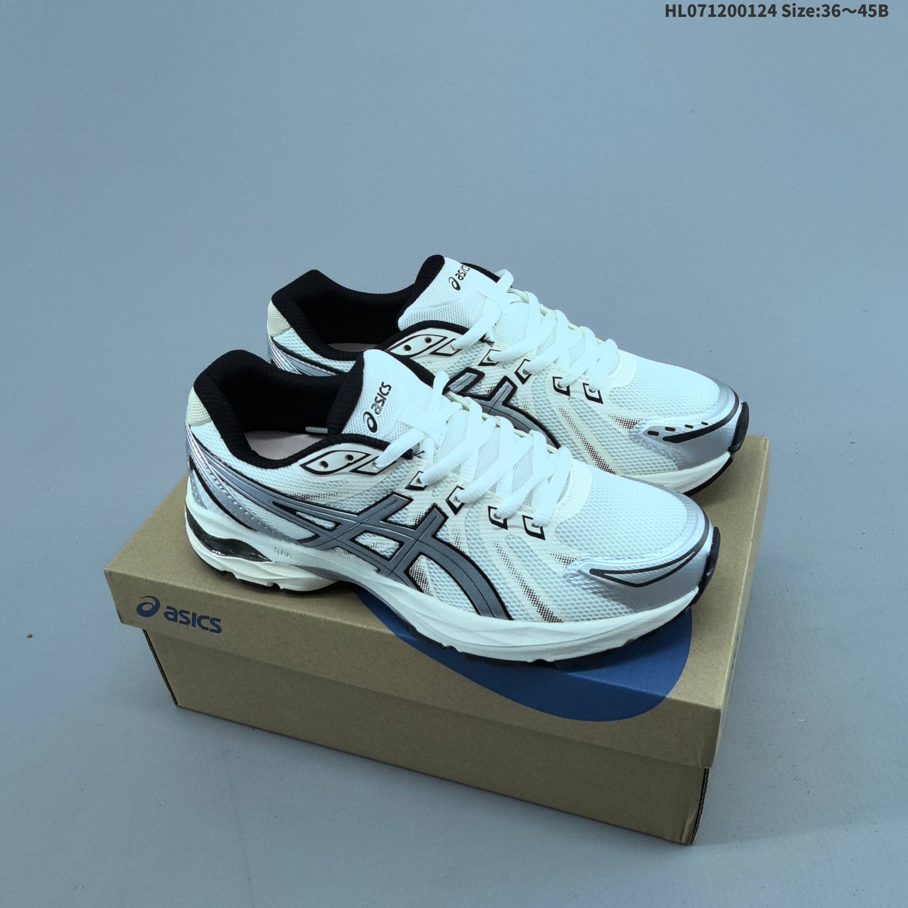 ASICS Gel Flux CN White Black Silver Cream EU 36 45 Running Shoe EU 36-45 Running Sneakers - Unisex BS-69039