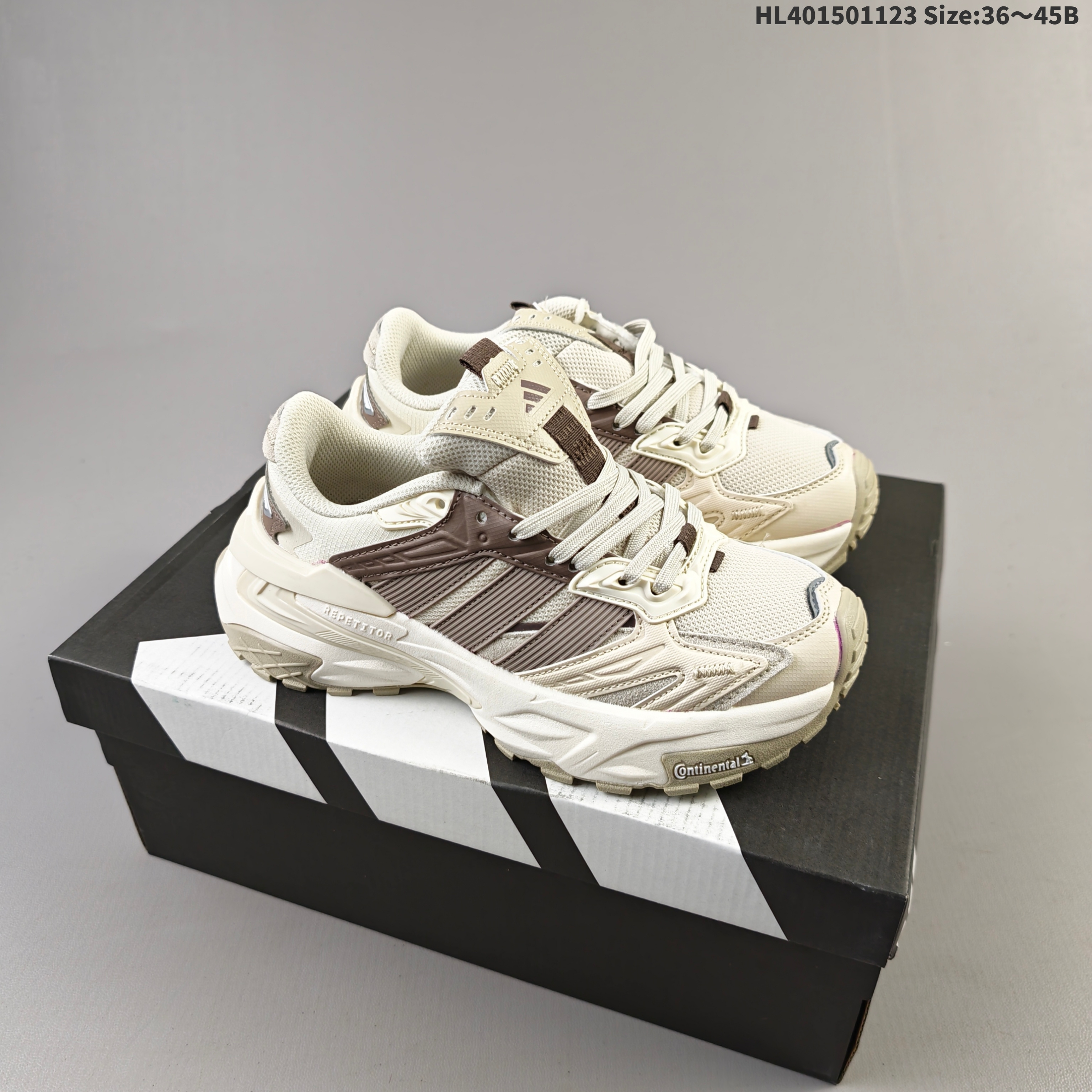 Adidas XLG STORM EDGE Bounce Cream White Brown Beige EU 36-45 Running Shoe Unisex BS-65512