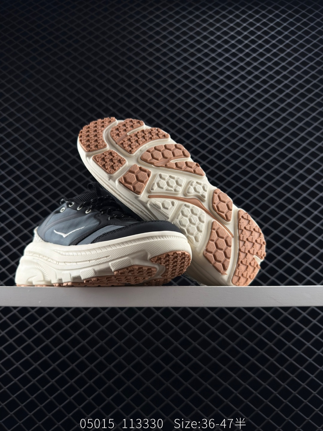 HOKA ONE ONE Bondi B3 Black Grey Cream Brown EU 36-47 Running Shoe Running Sneakers - Unisex BS-86651