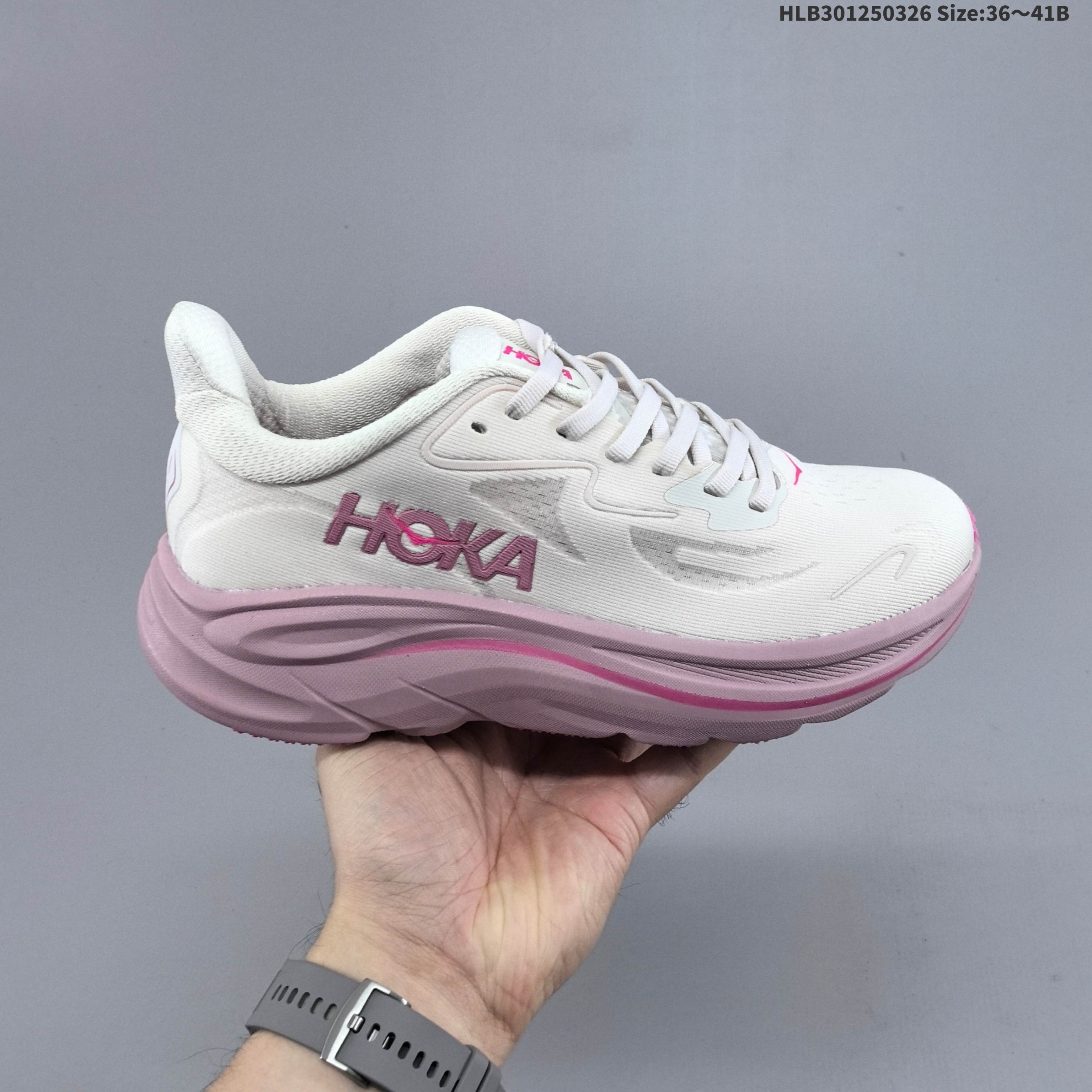 HOKA ONE ONE Bondi 8 Off White Light Pink EU 36-41 Running Shoe Running Sneakers - Unisex BS-69374