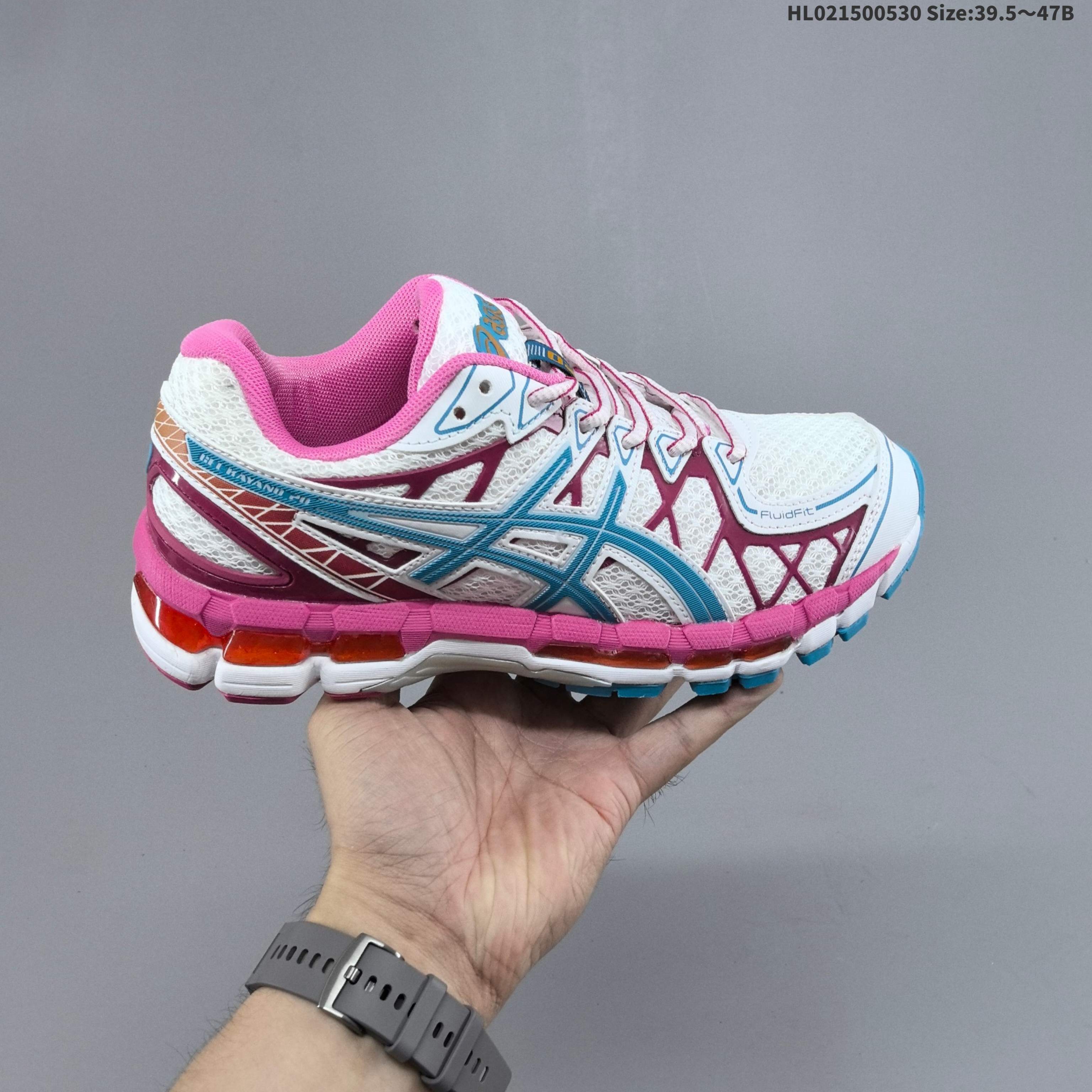 ASICS GEL-KAYANO 20 White Pink Blue Burgundy 39 5-47 Running Shoe Running Sneakers Unisex BS-68787