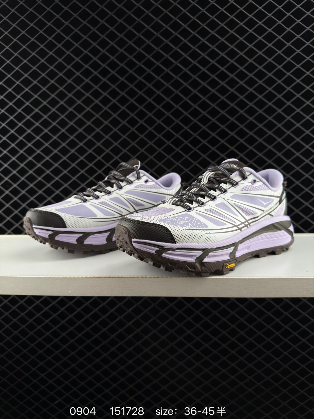HOKA ONE ONE Mafate Speed 2 White Light Purple Dark Brown EU 36-45 Trail Shoe Trail Running Sneakers - Unisex BS-86463