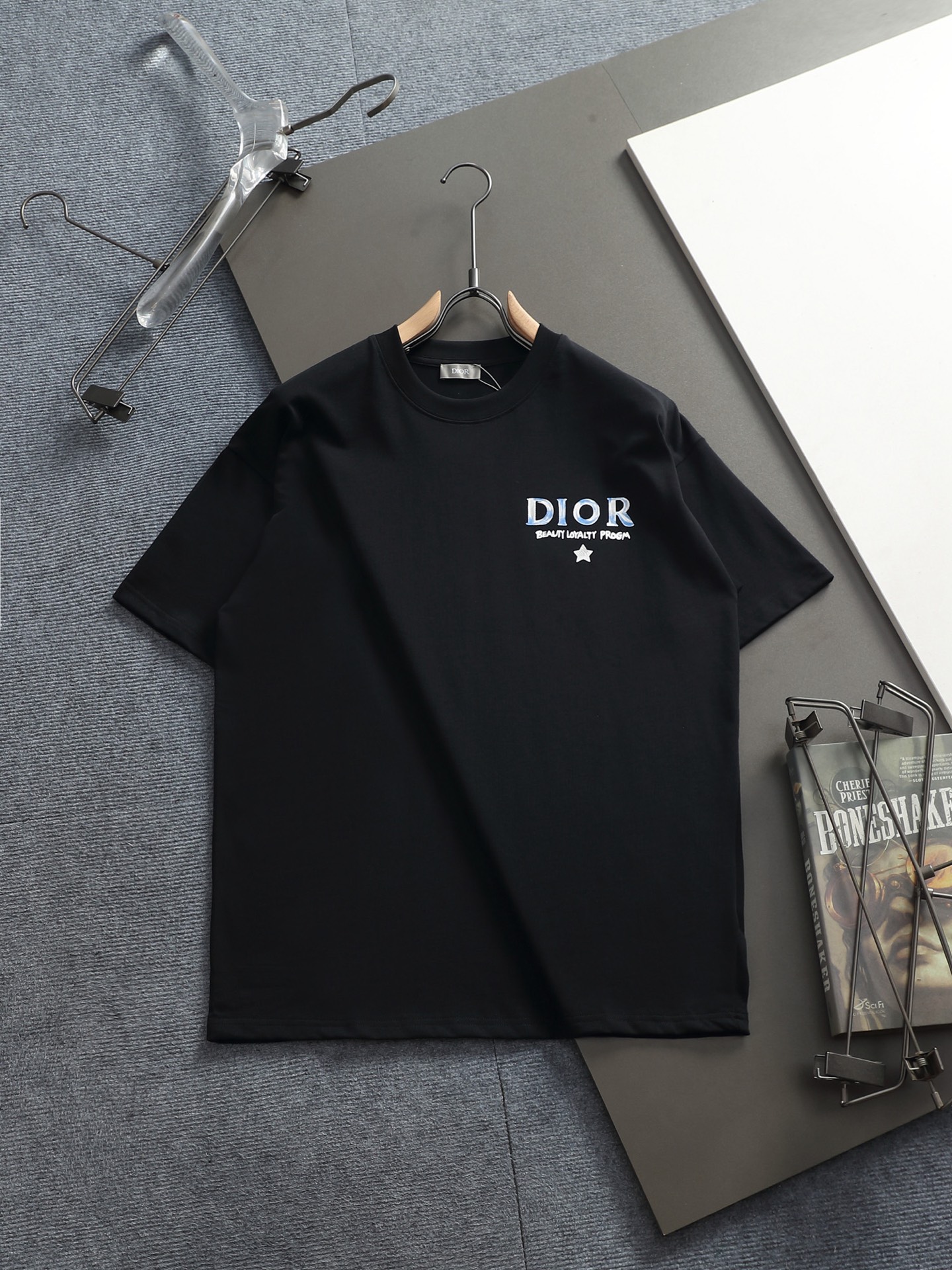 Dior men DIOR/Dior 260g round neck short-sleeved T-shirt — 1:1 Replica For Sale