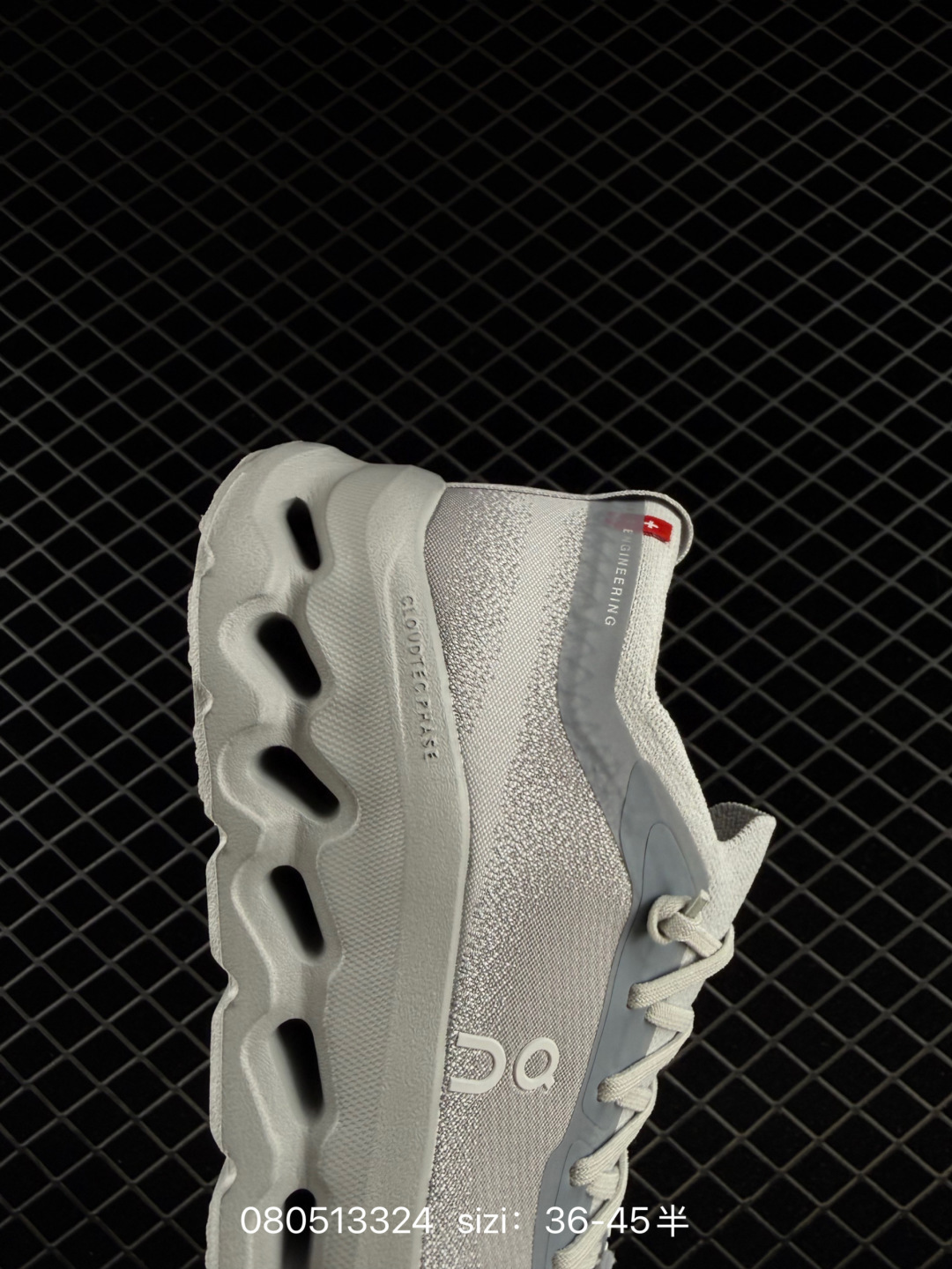 On Running Cloud Cloudtec Phase Light Grey White EU 36-45 Running Shoe Running Sneakers - Unisex BS-84936