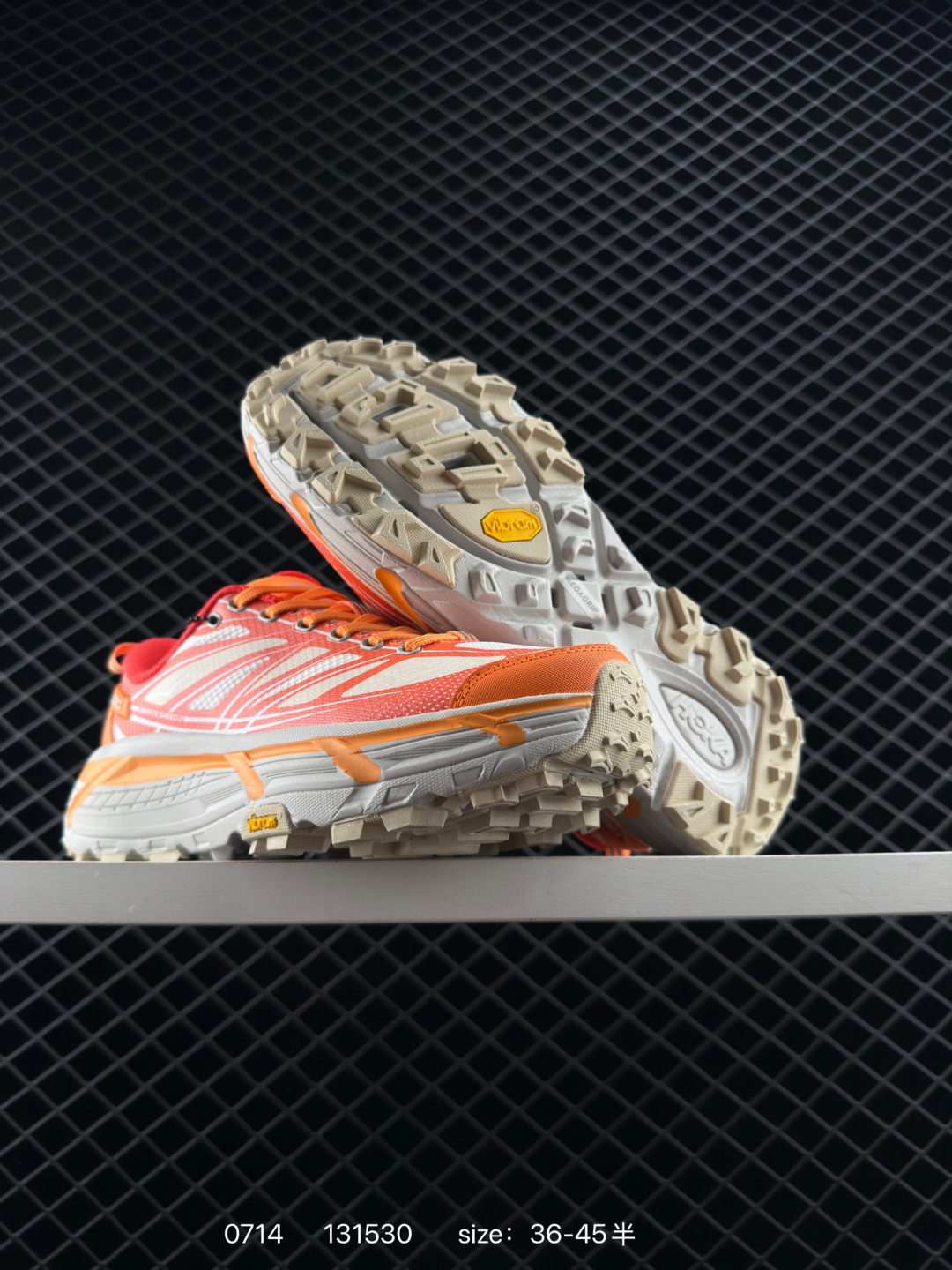 HOKA ONE ONE Mafate Speed 2 Low TPU Orange Red White Beige EU 36-45 Trail Shoe Trail Running Sneakers - Unisex BS-86555