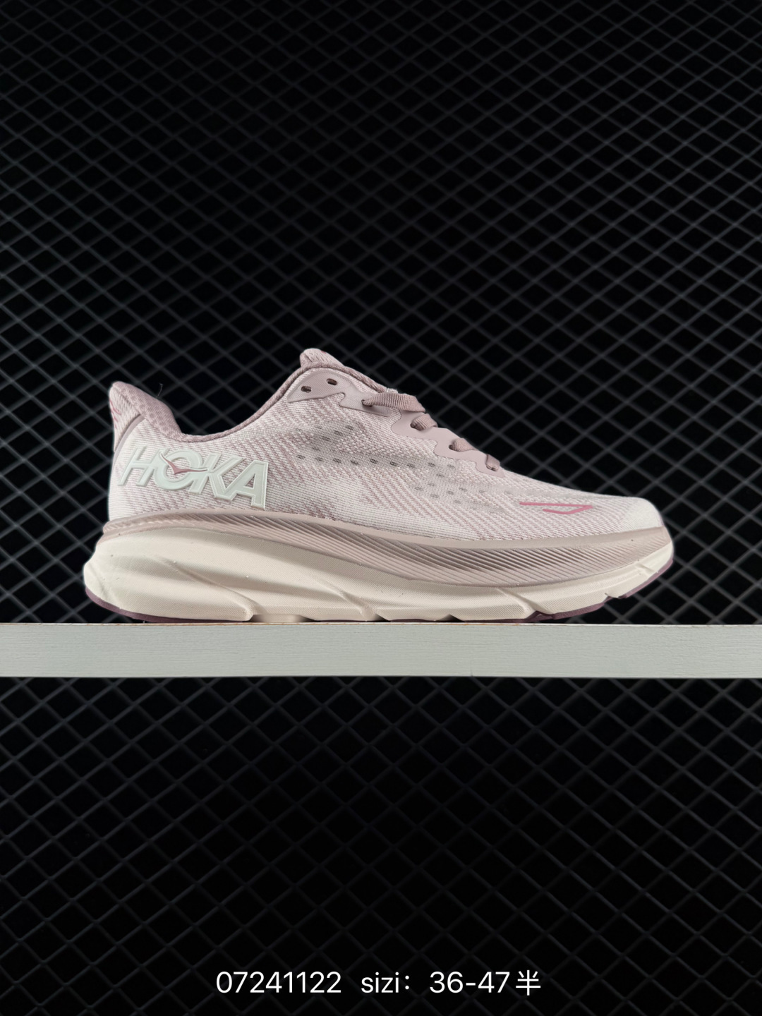 HOKA ONE ONE Clifton 9 Light Pink Off White Mauve EU 36-47 Running Shoe Running Sneakers - Unisex BS-86146