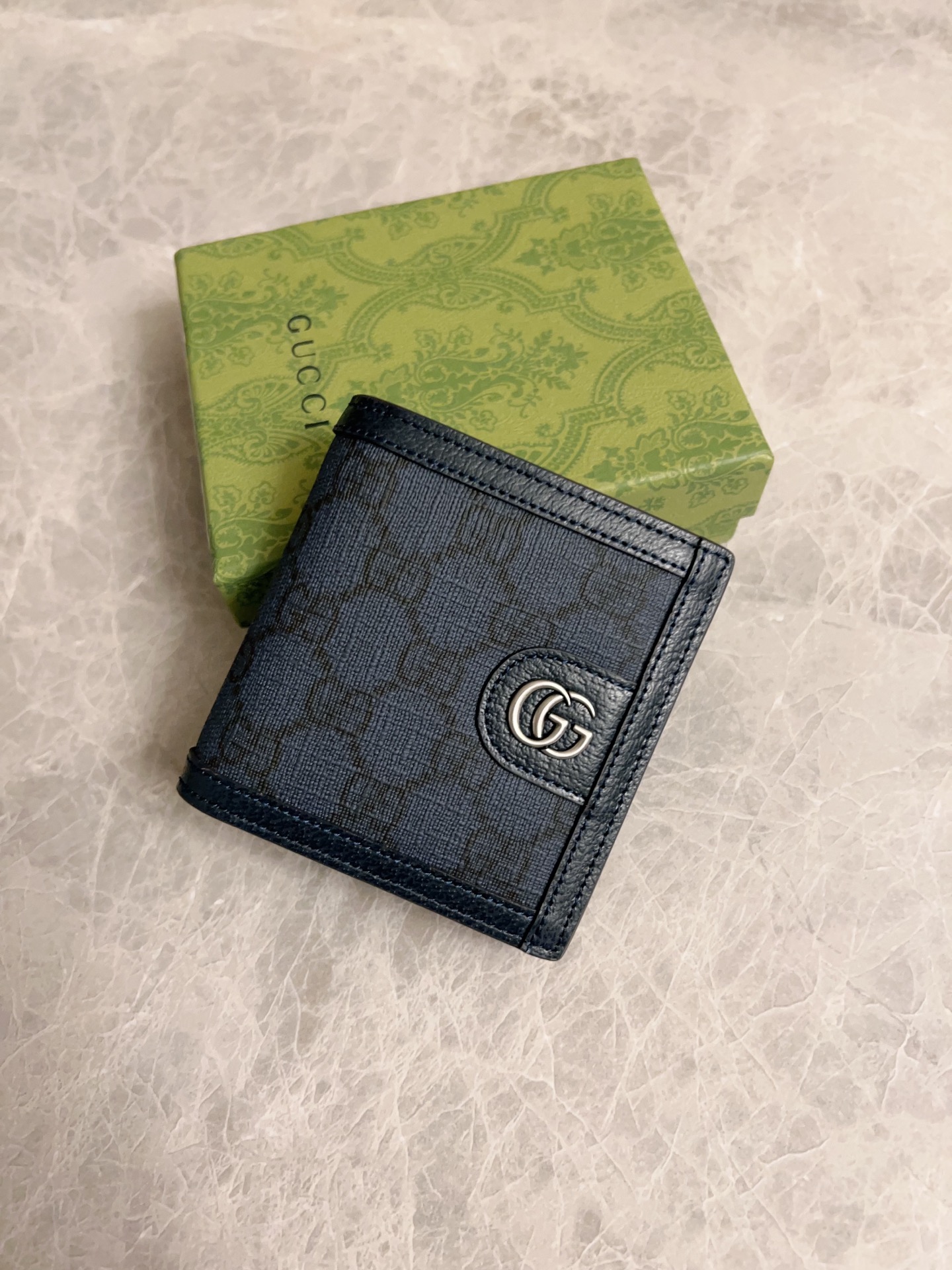Short wallet Gucci O phidia Series Ophidia Series GG Supreme — AAA Quality Replica
