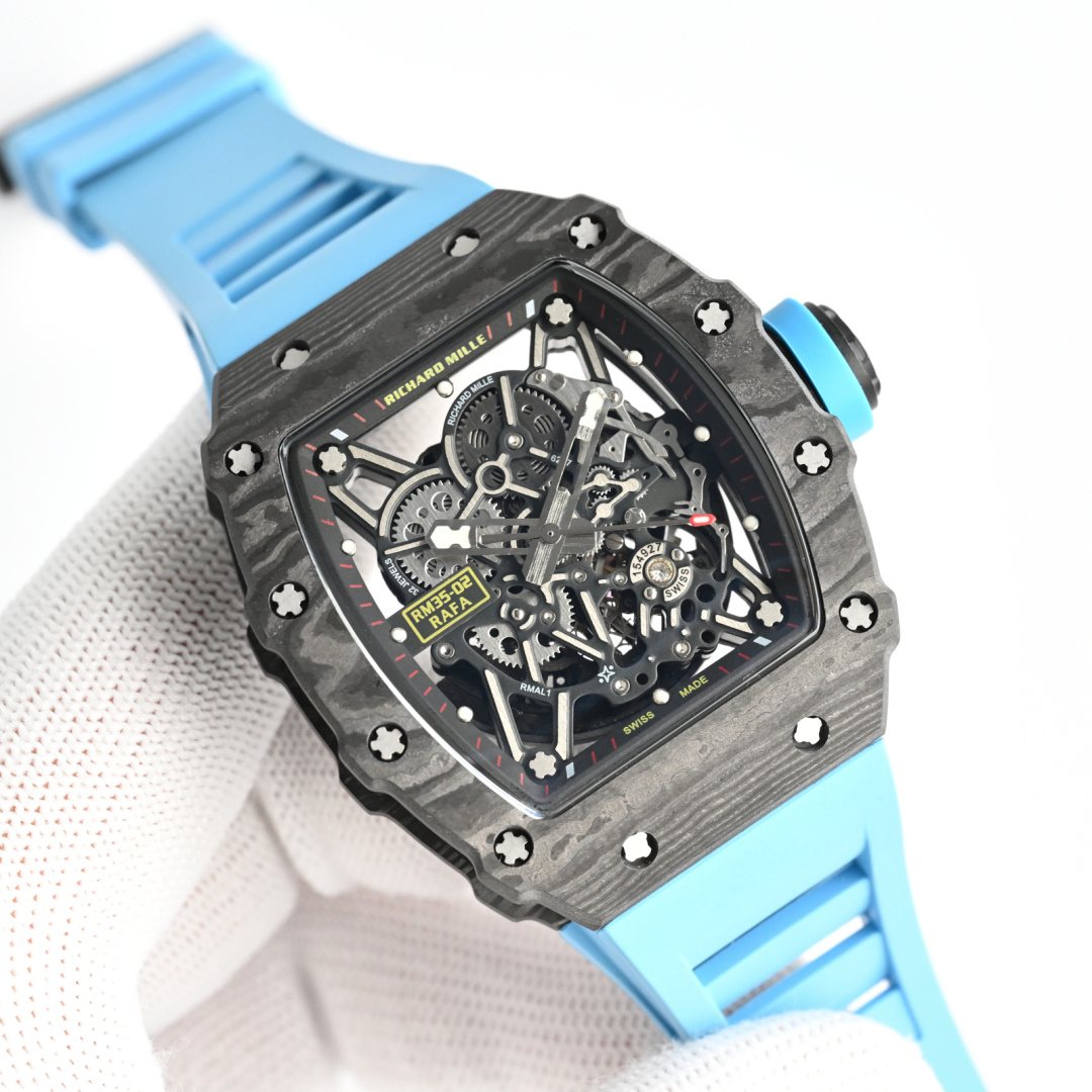 Richard Mille Watches Integrated movement, white sapphire shock absorber] — Premium Replica