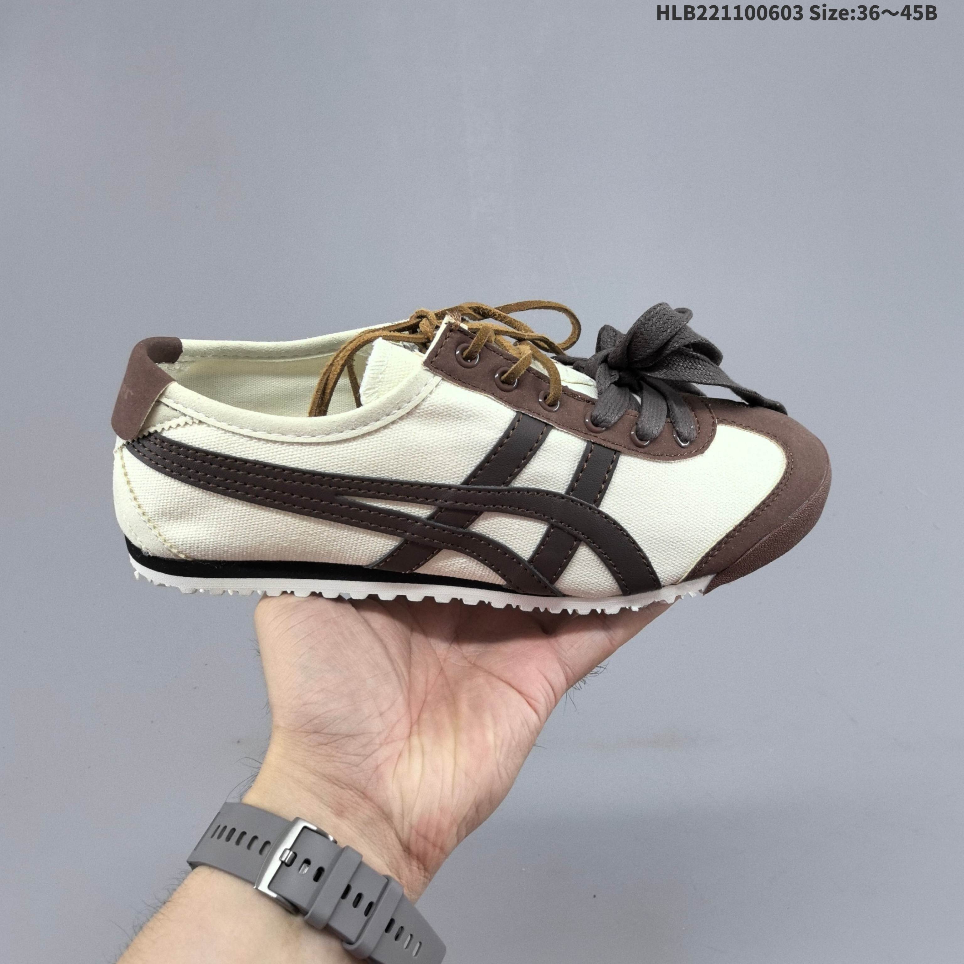Onitsuka Tiger Mexico 66 Deluxe Cream Dark Brown White EU 36-45 Sneaker Casual Sneakers Unisex BS-68766