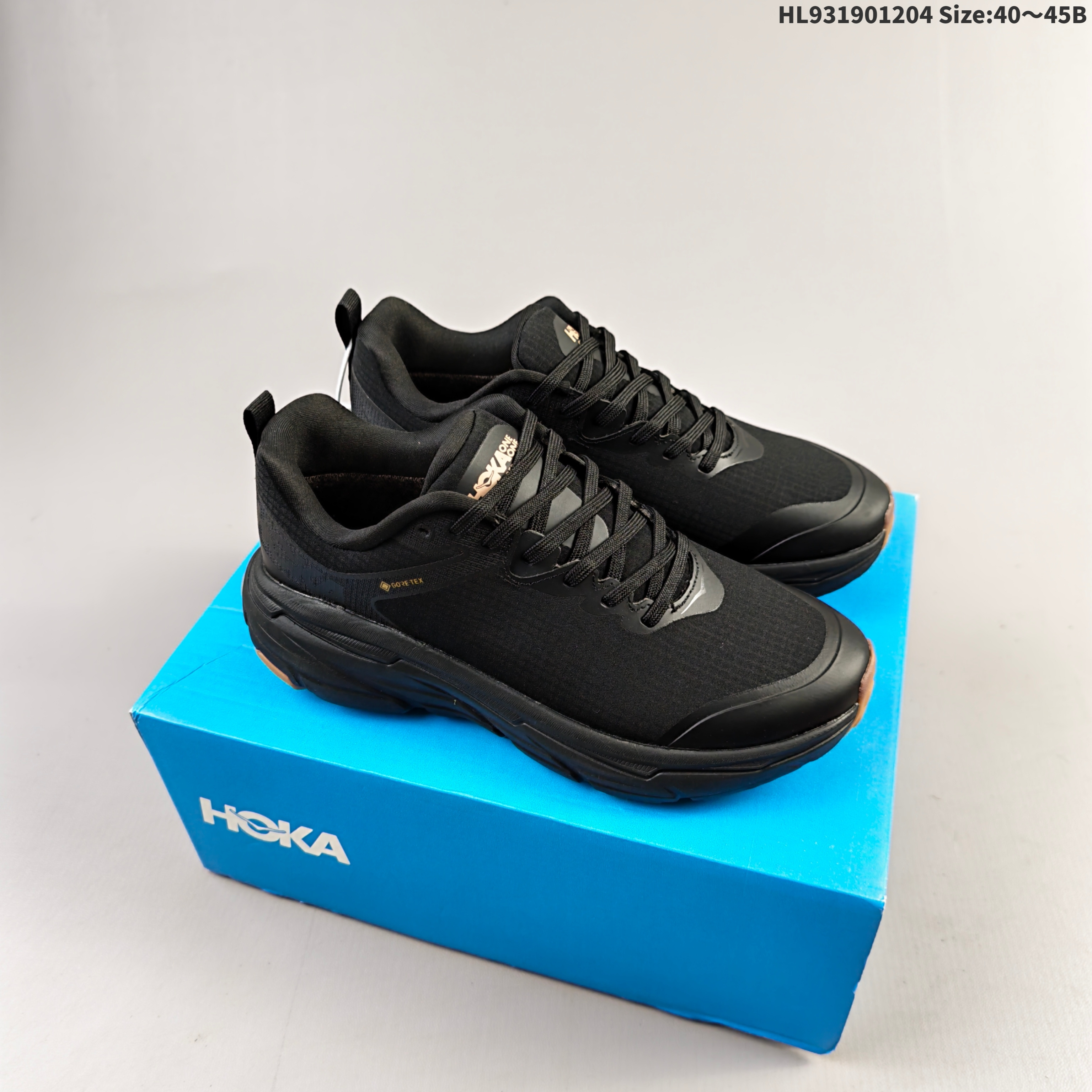 HOKA ONE ONE Challenger ATR 7 GTX Black Gum Brown EU 40-45 Trail Shoe Trail Running Sneakers - Men s BS-69438