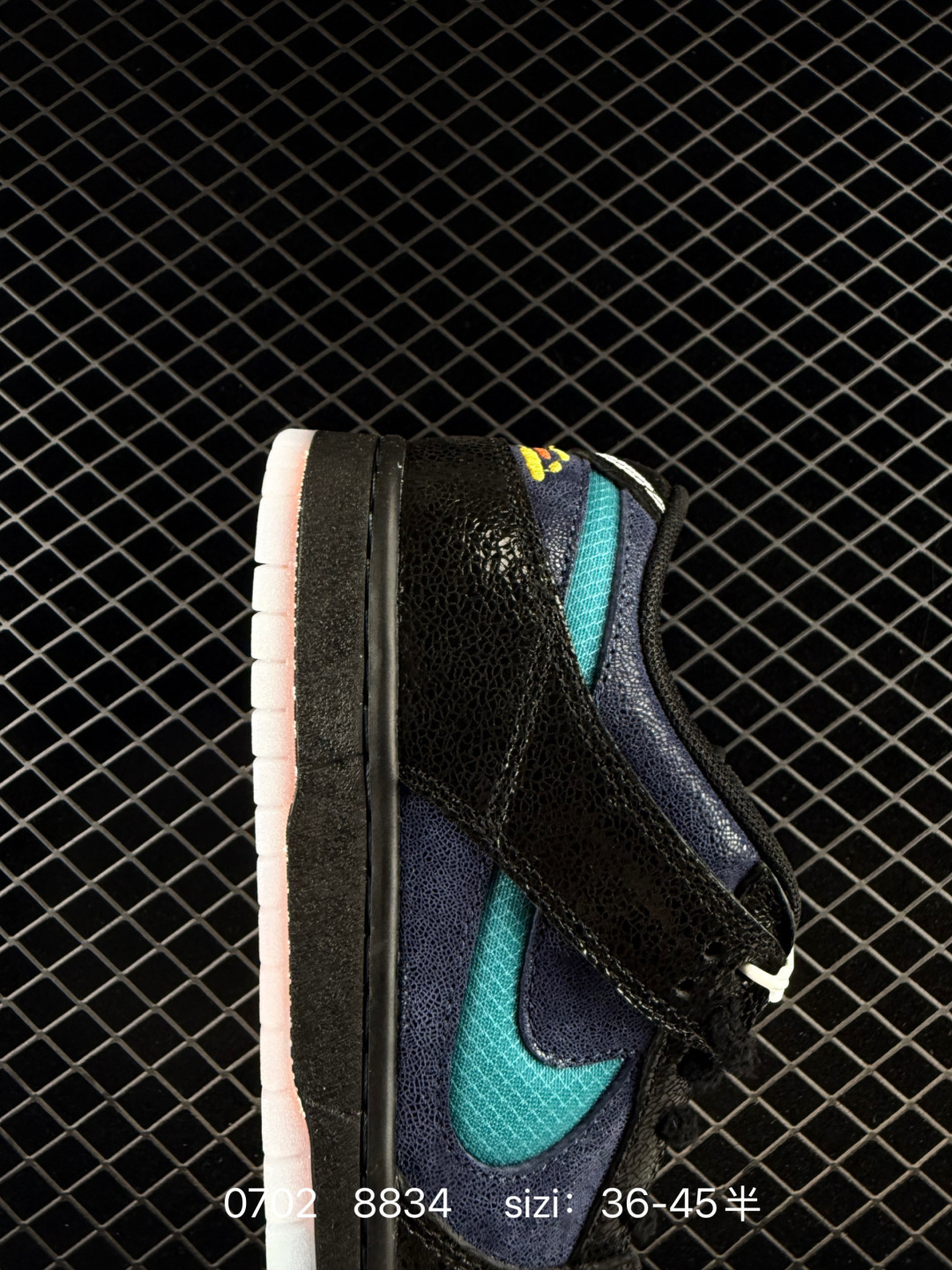 Nike SB Dunk Low IQ1323 Black Navy Teal Light Blue Orange EU 36-45 Skate Shoe Unisex BS-70461