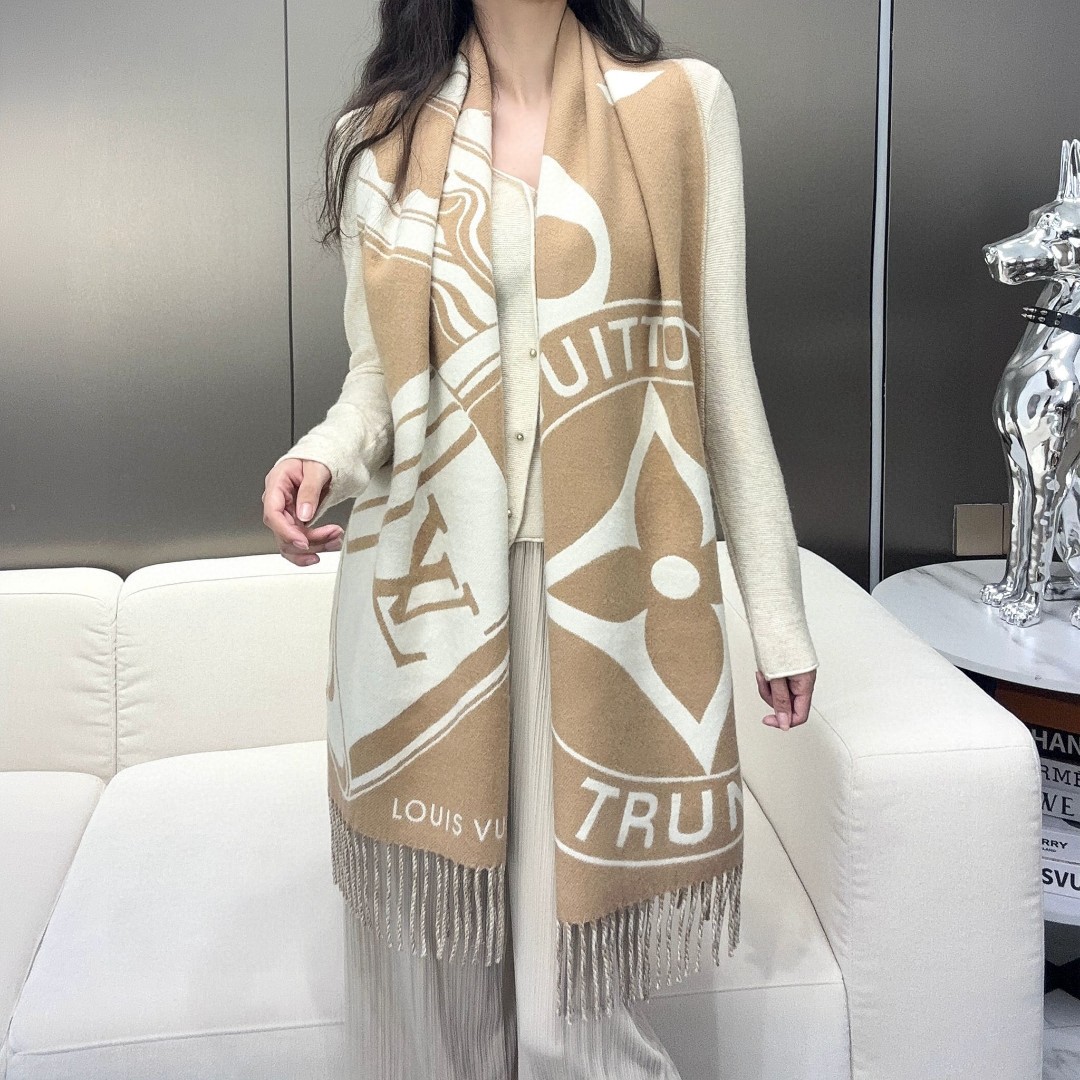 LV scarf New Lock And keys LV Louis Vuirron Trun Ks. 45x215cm 60 ％ 40% — Premium Replica