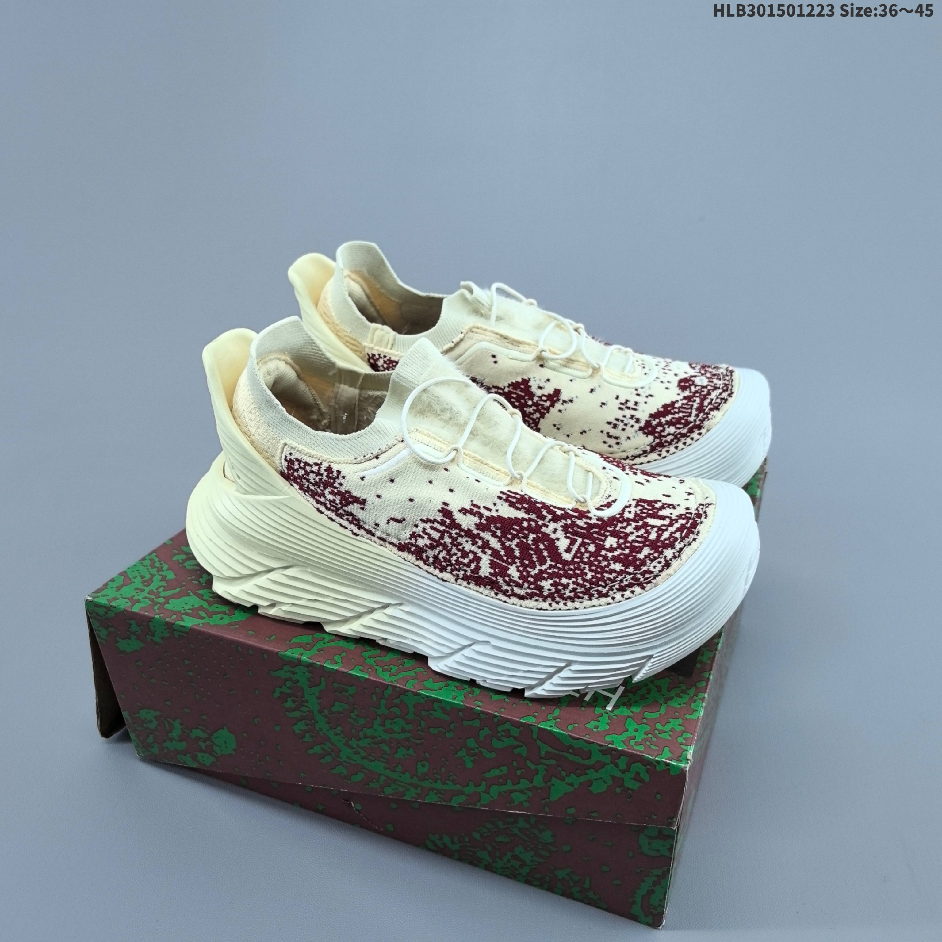 HOKA ONE ONE Other HOKA ONE PU EVA 1 1 Replica For Sale High-end Men s And Women s Fashion Sports Running And Basketball Shoes Up To 95 Off Retail During The Current Promotion Cream Burgundy White EU 36-45 Running Shoe Running Sneakers BS-69421