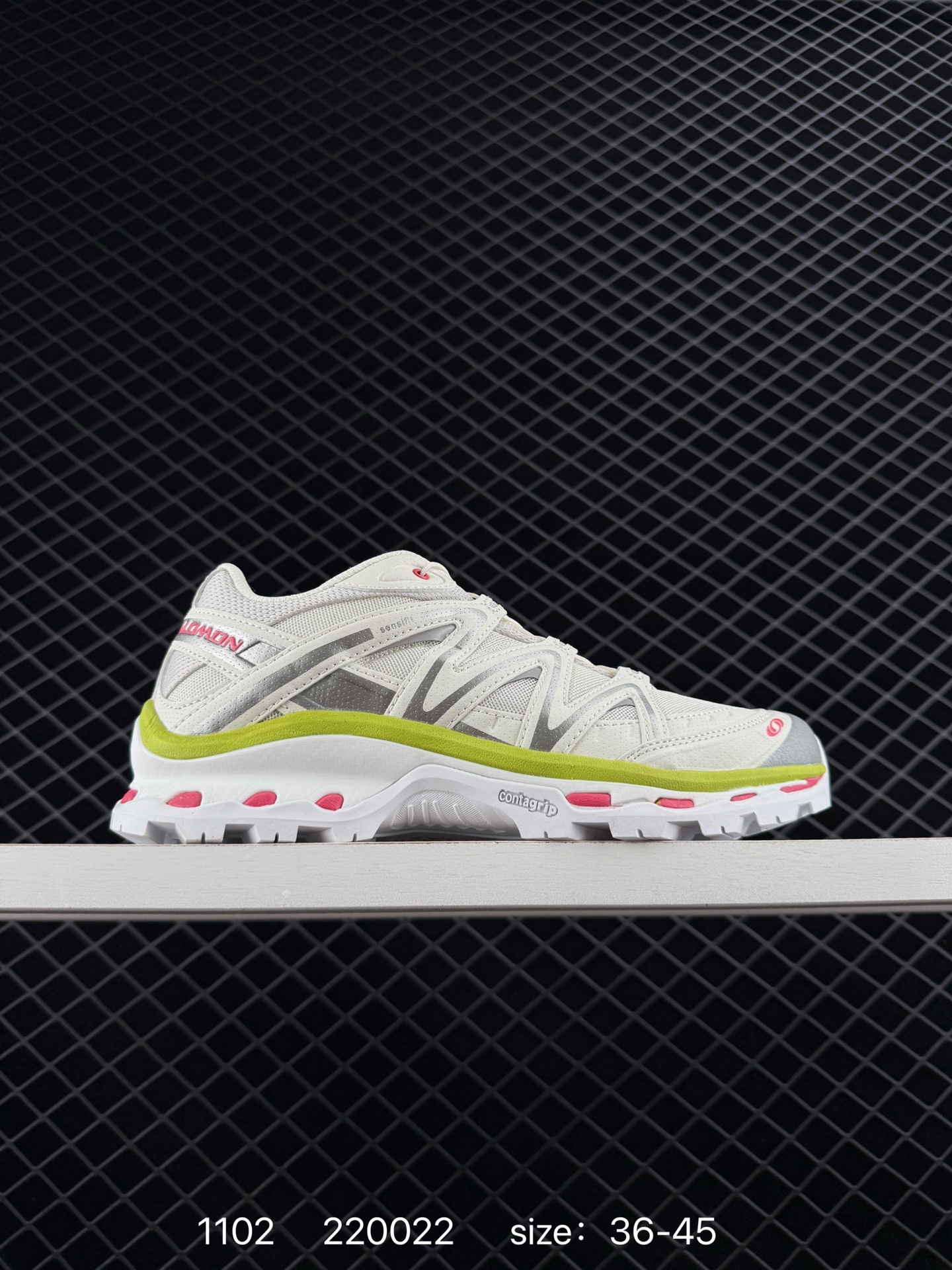 Salomon XT-QUEST ADV Off White Silver Lime Pink EU 36-45 Trail Shoe Trail Running Sneakers - Unisex BS-85939