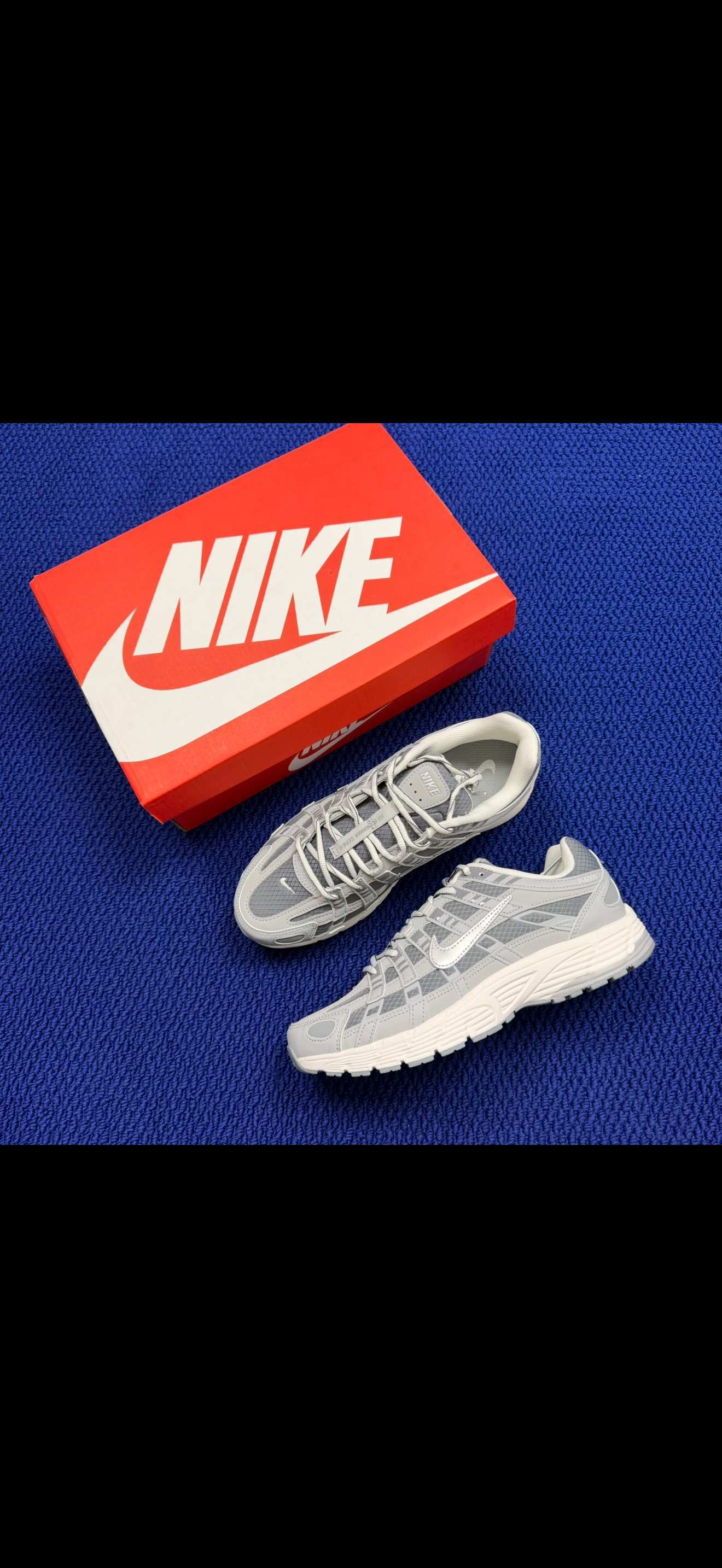 Nike P-6000 Grey And White EU 42 Running Men s BS-86961
