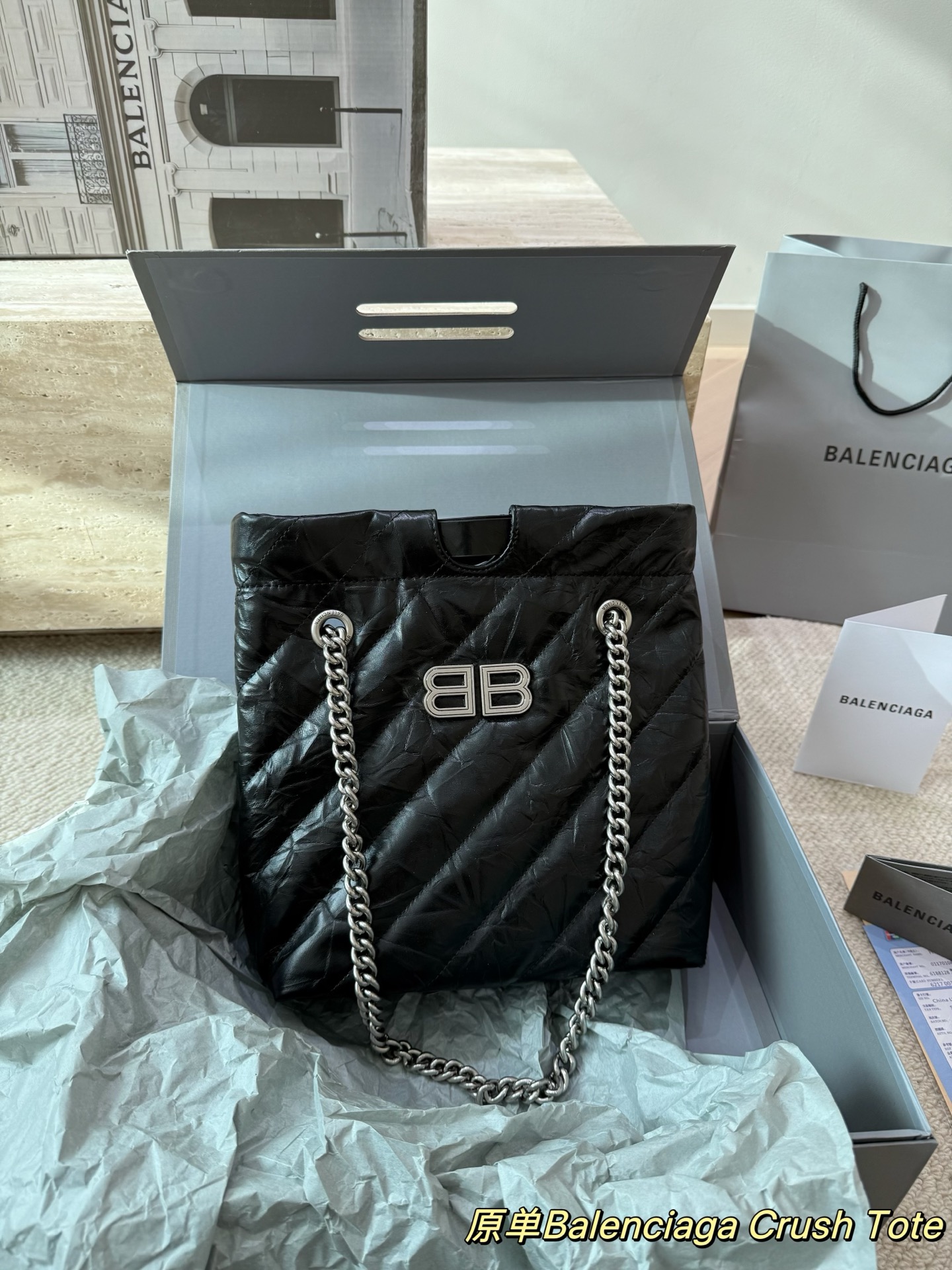 Balenciaga väska Högkvalitativ ren kohud i original