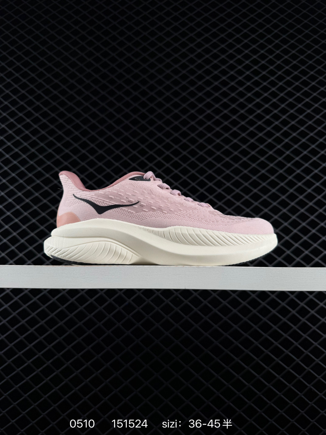 HOKA ONE ONE Mach 6 Light Pink Off White Black EU 36-45 Running Shoe Running Sneakers - Unisex BS-86233