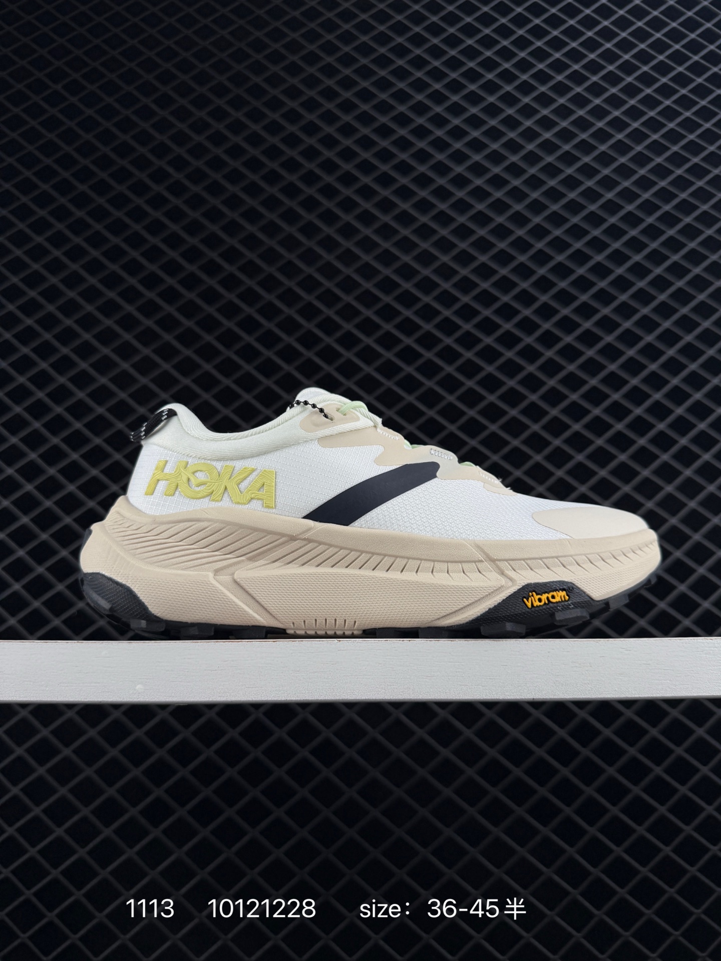 HOKA ONE ONE Tor Summit White Beige Black Yellow EU 36-45 Trail Shoe Trail Running Sneakers - Unisex BS-86388