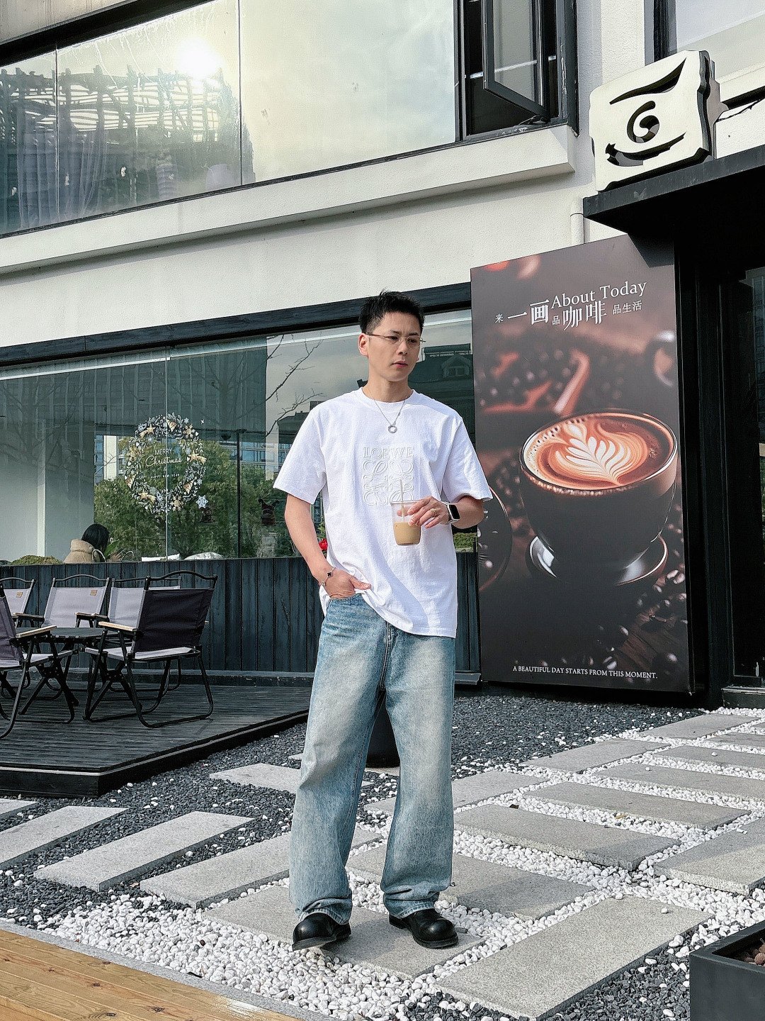 Loewe men Loew2026ss New New T ！ logo . . . . . ！ ！