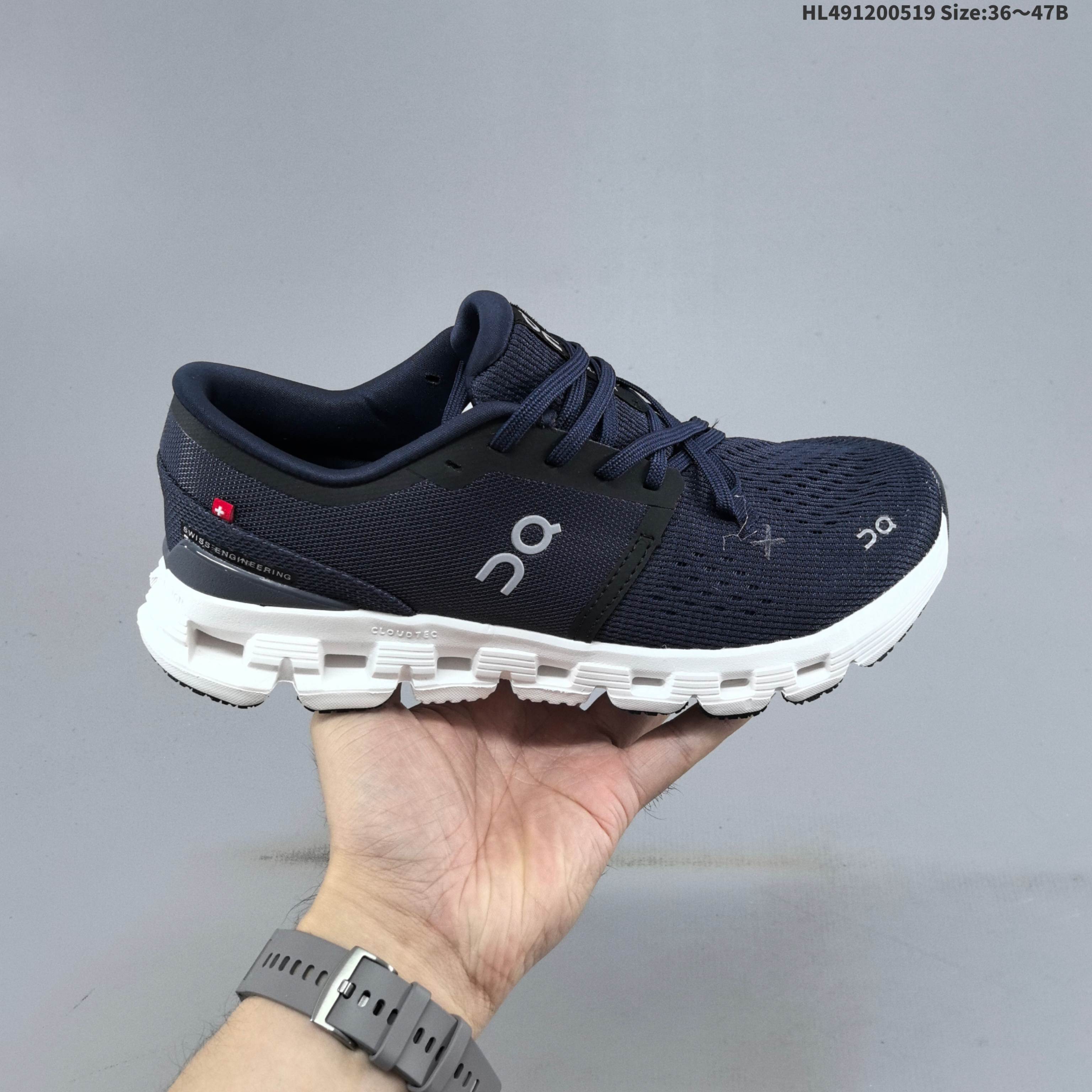 On Cloud X 4 Navy Blue White Black EU 36-47 Running Shoe Running Sneakers - Unisex BS-69544