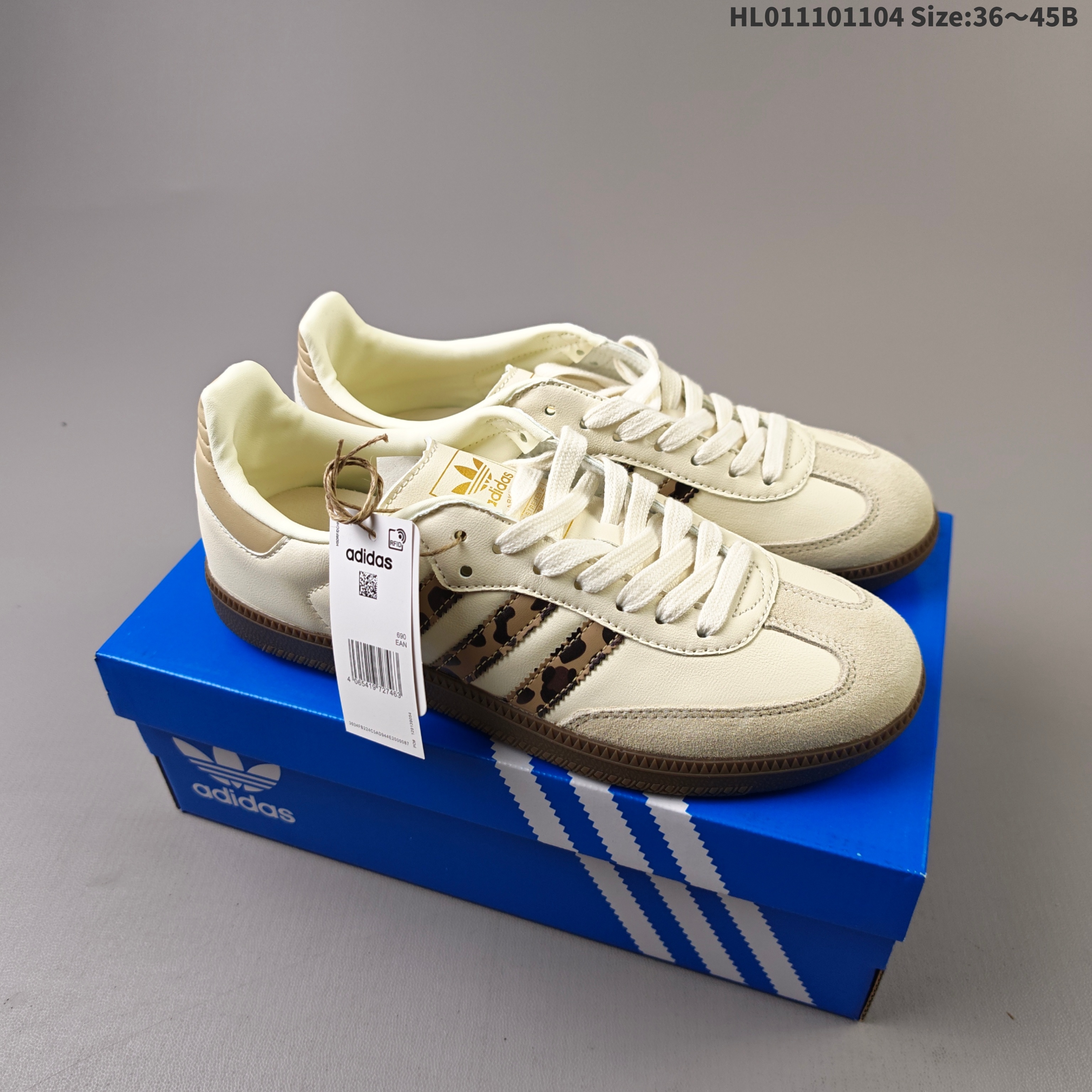 Adidas Originals Samba:JQ8554:36 4 — 1:1 Replica For Sale