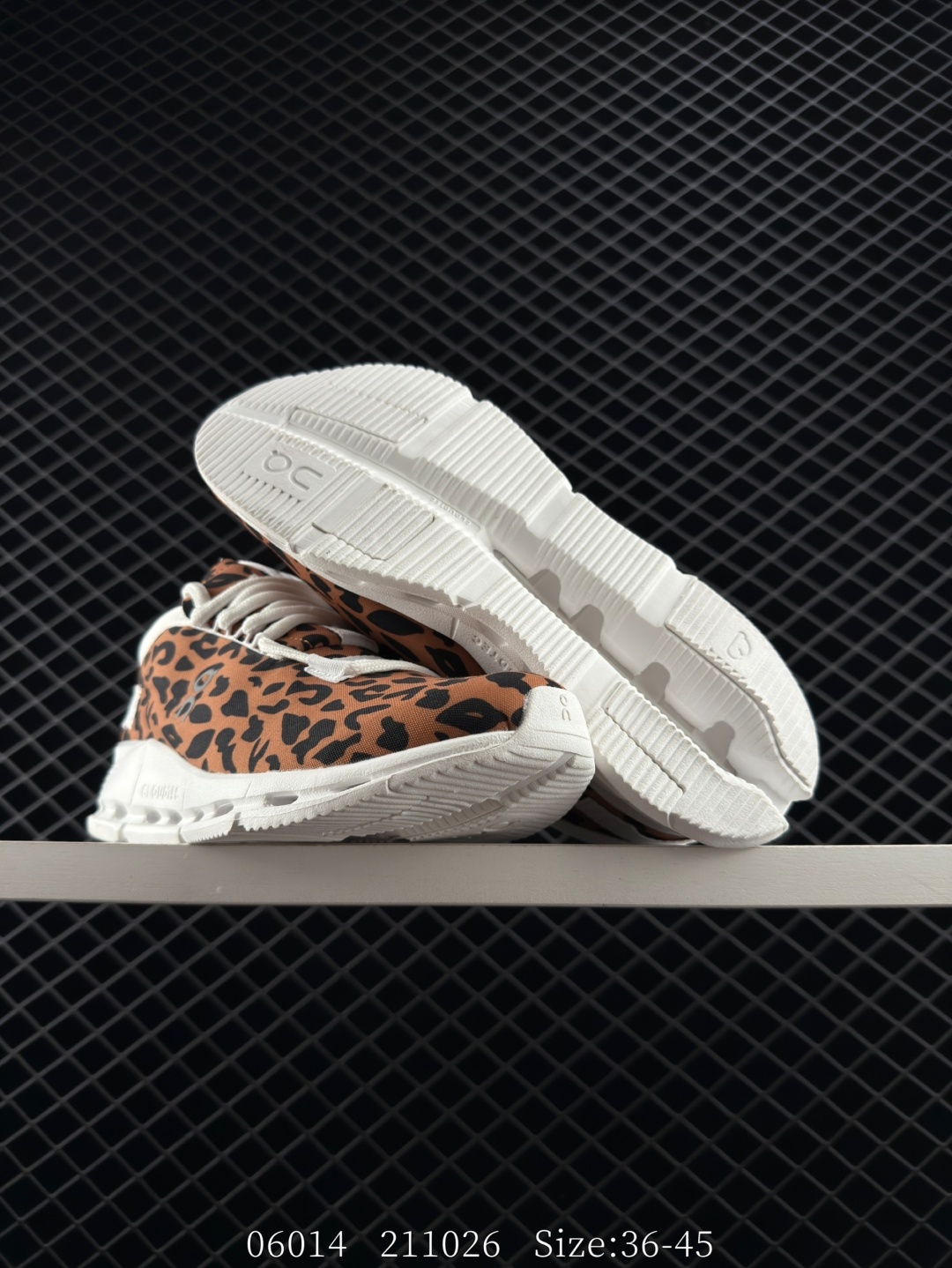 On Cloudnova Brown Black White Leopard EU 36-45 Running Shoe Running Sneakers - Unisex BS-85559
