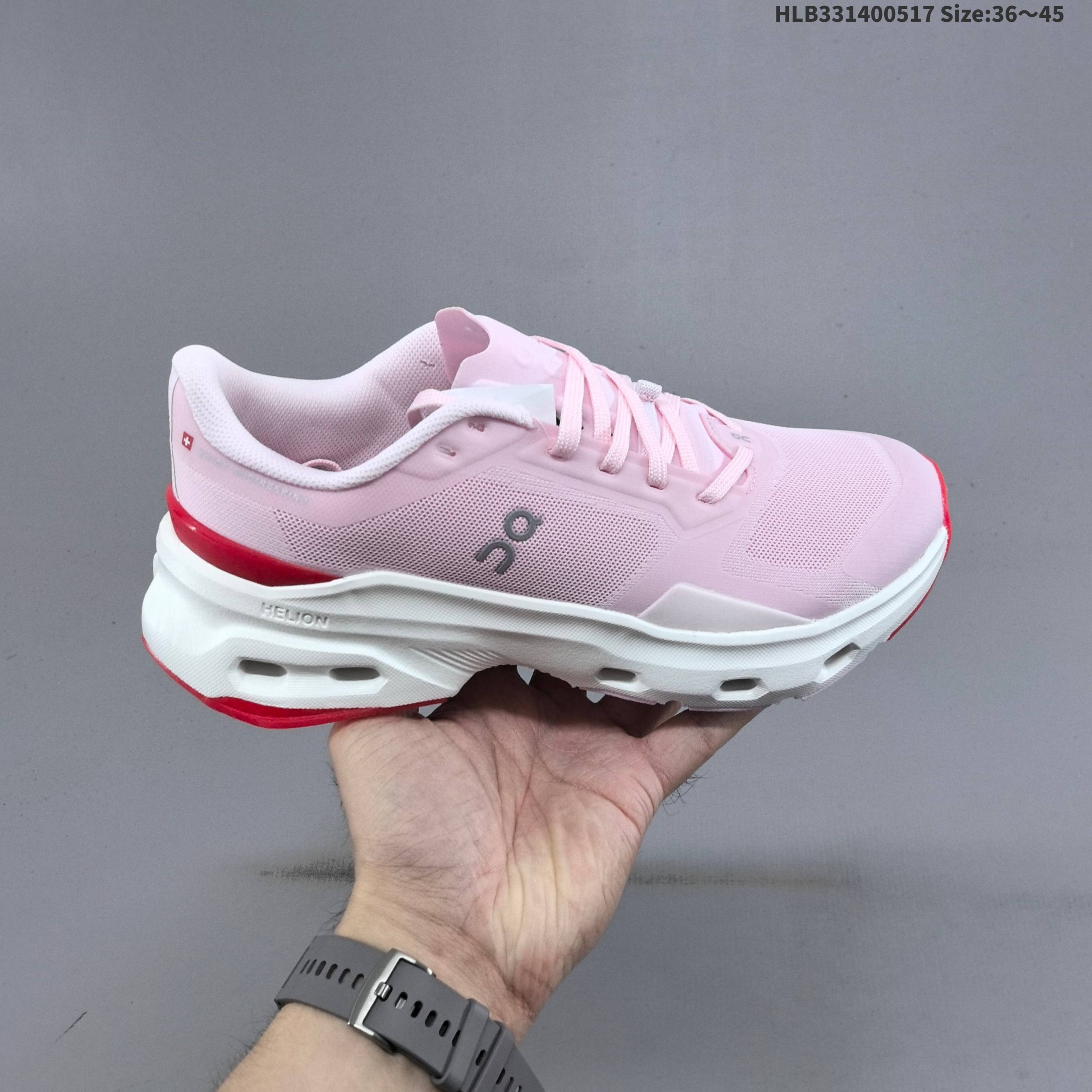 On Cloudpulse 2 Pink White Red EU 36-45 Running Shoe Running Sneakers Unisex BS-69551