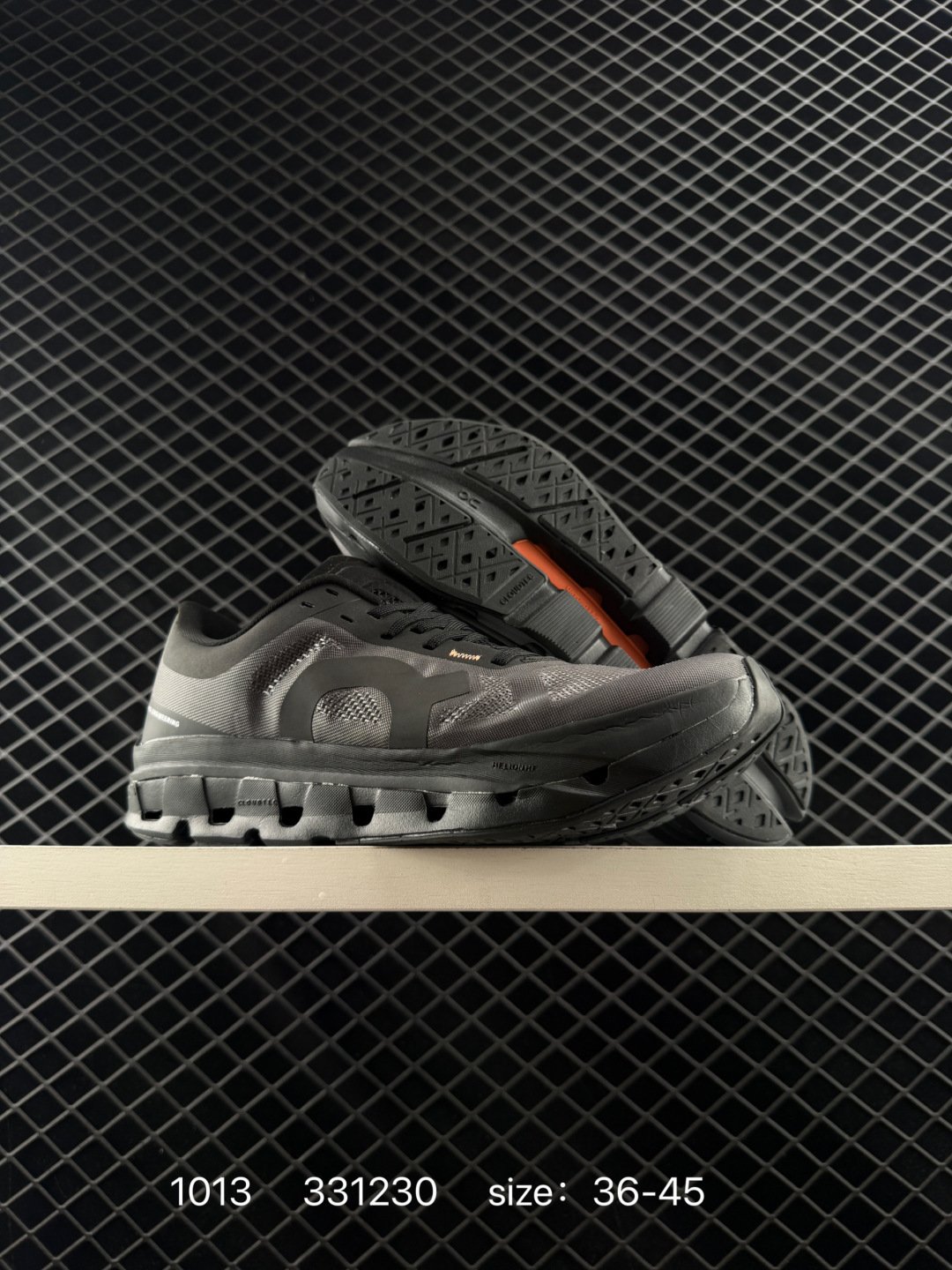 On Cloudflow 5 Black Dark Gray Orange EU 36-45 Running Shoe Running Sneakers - Unisex BS-85482
