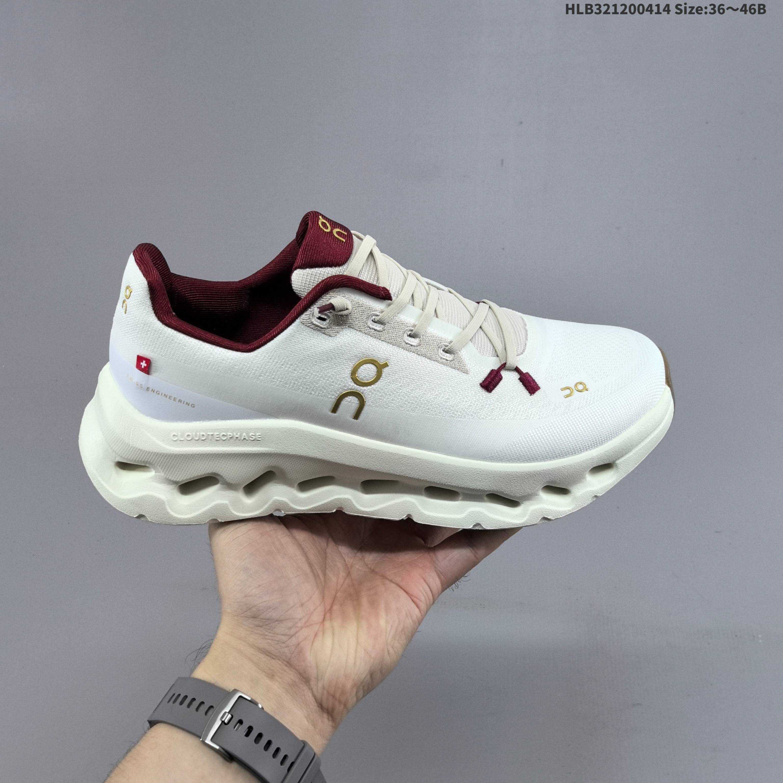 On Cloudtilt White Cream Burgundy Gold EU 36-46 Running Shoe Running Sneakers Unisex BS-69609