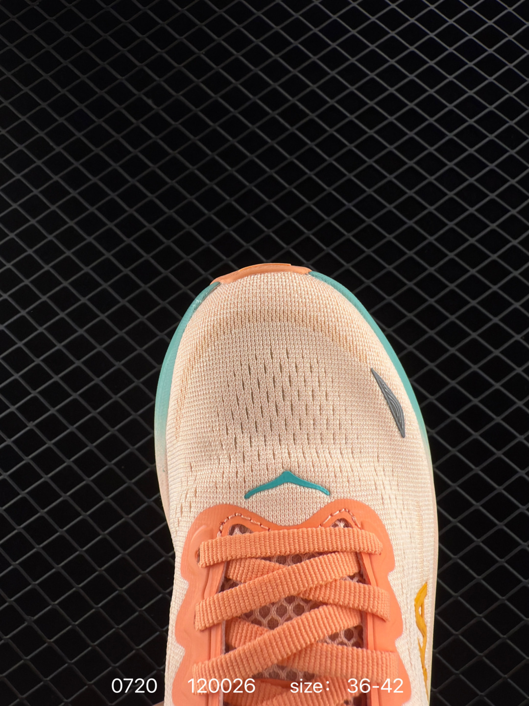 HOKA ONE ONE Bondi 9 Peach Orange Teal Yellow Gray EU 36-42 Running Shoe Running Sneakers - Unisex BS-86547