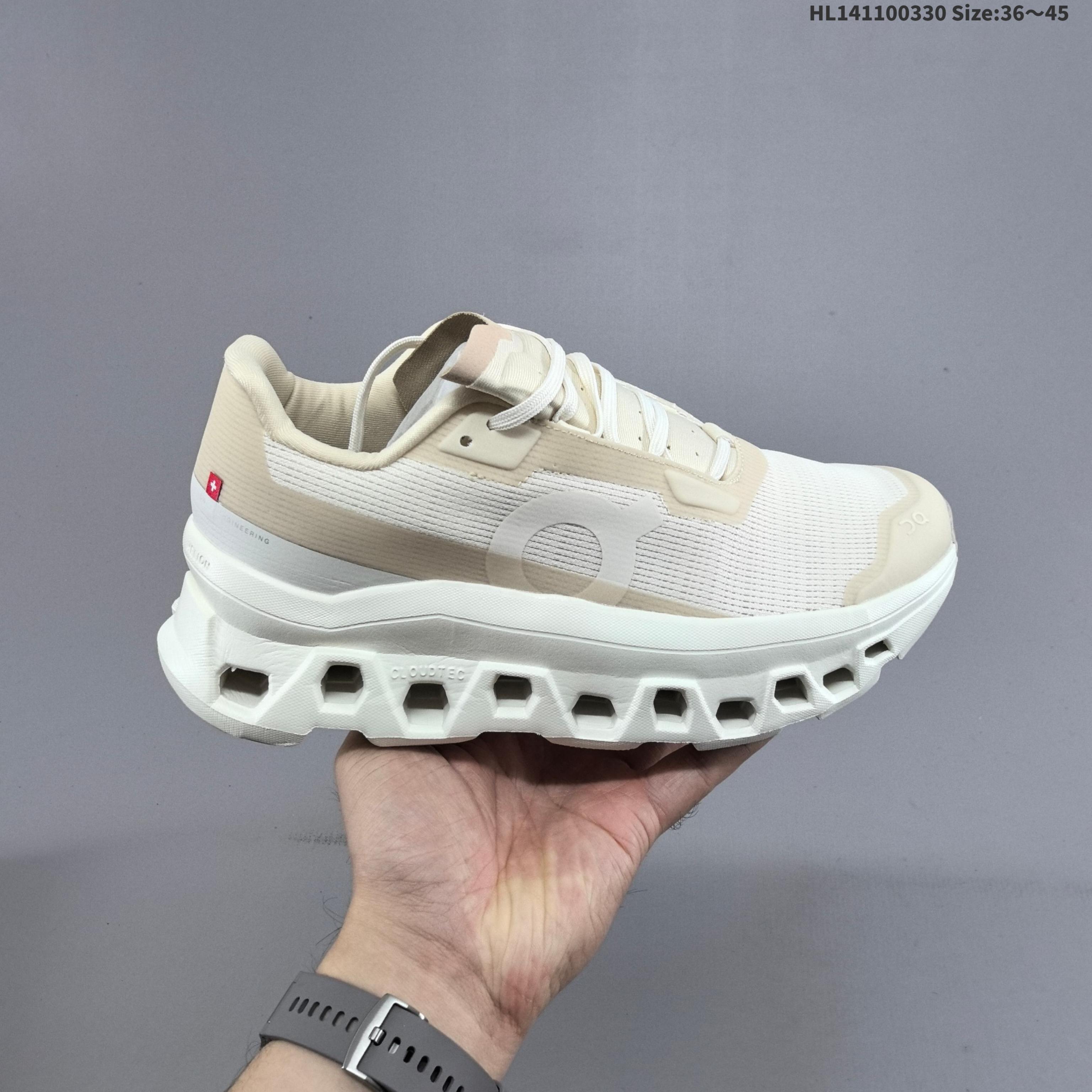 On Cloudmonster Void Cream Beige Off White EU 36-45 Running Shoe Running Sneakers Unisex BS-69652