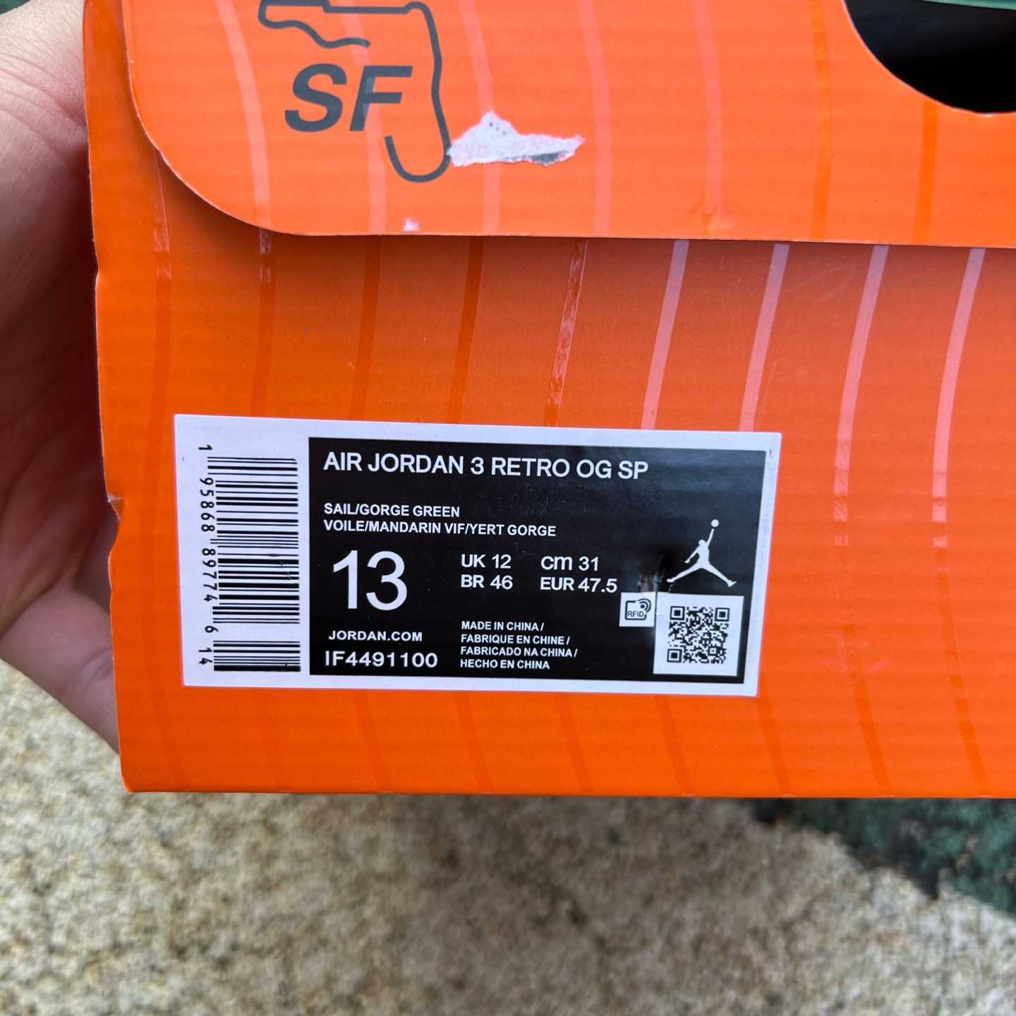AIR JORDAN Sole Fly x Air Jordan 3 “Miami” F4491-100 — 1:1 Replica