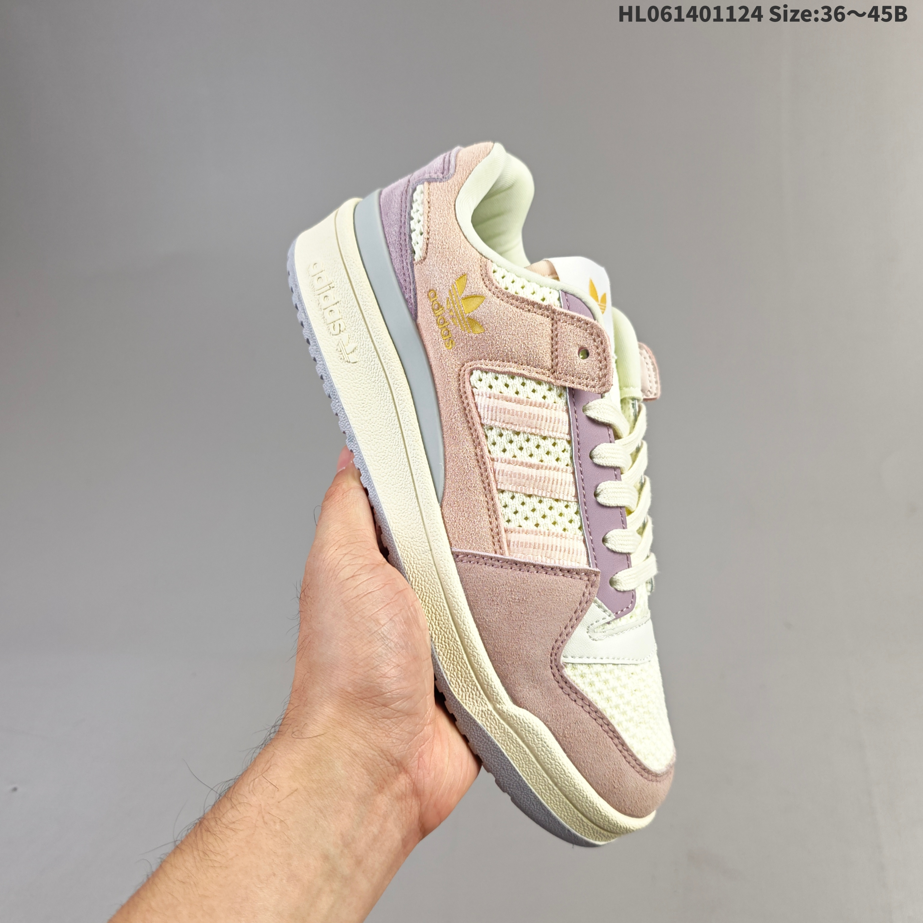 Adidas Forum Low Cream Pink Purple Blue EU 36-45 Skate Shoe Unisex BS-65485