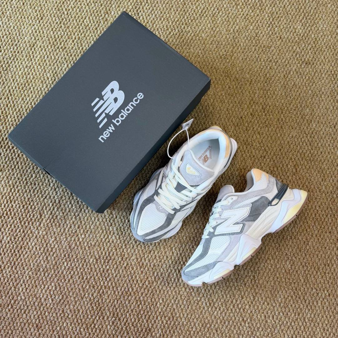 New Balance 9060 U9060AUB White Grey Cream Beige EU 40 Sneaker Men s BS-87136