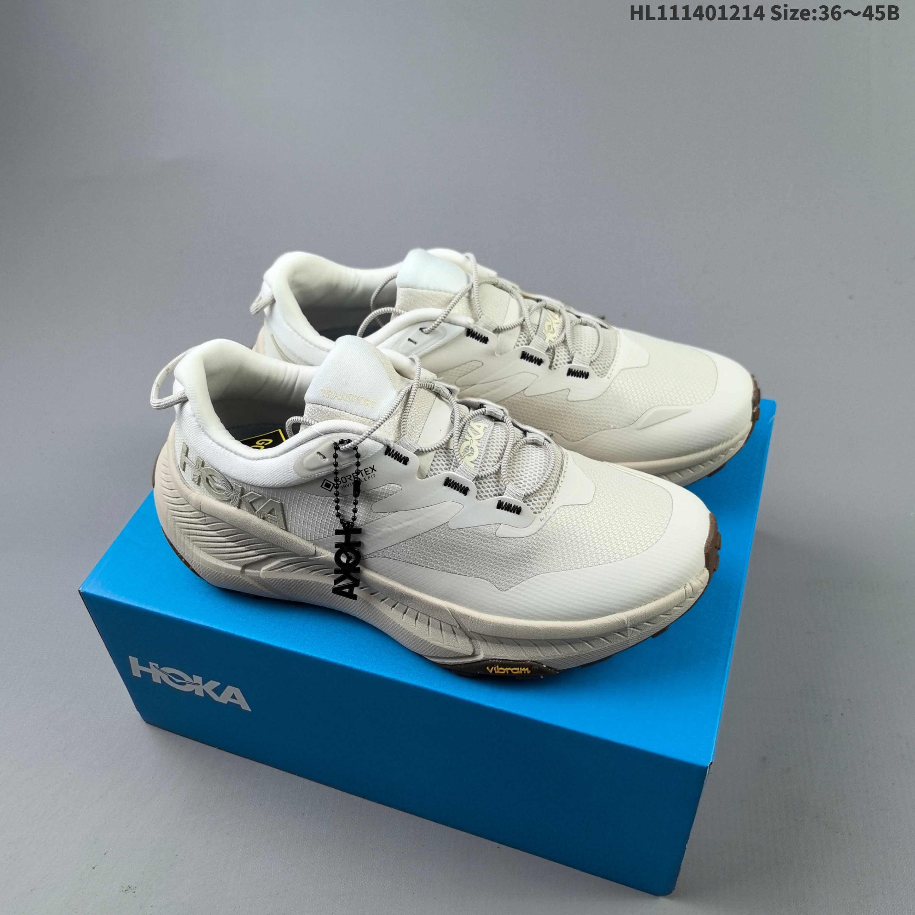 HOKA Transport GTX Off White Beige Brown EU 36-45 Running Shoe Running Sneakers - Unisex BS-69433