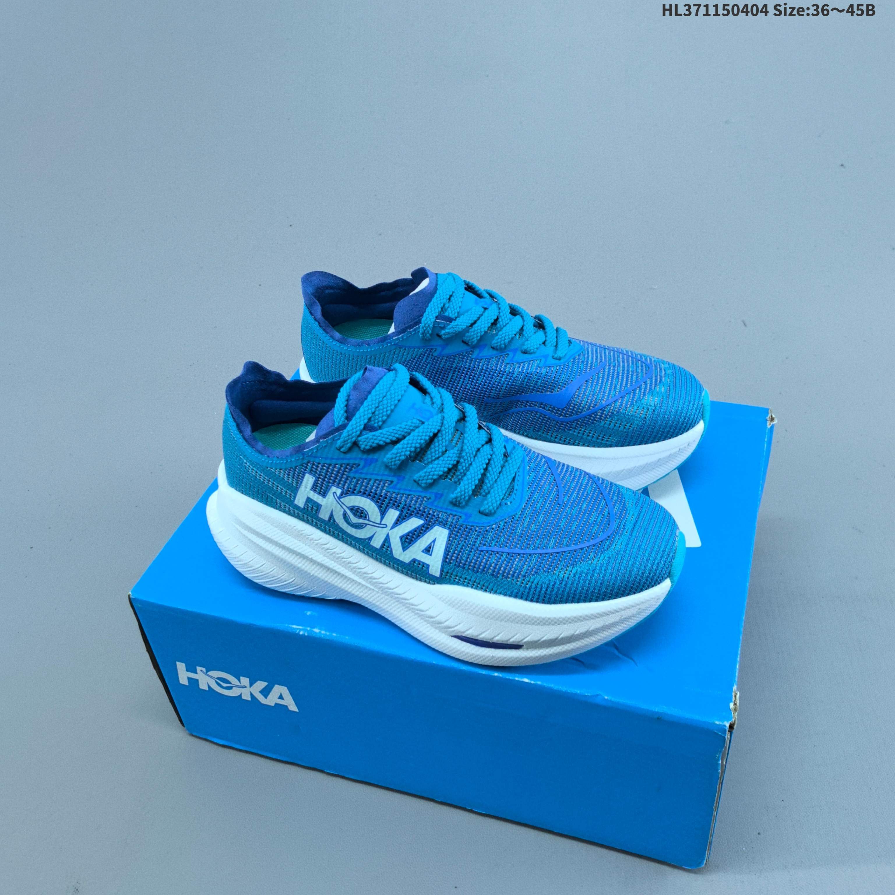 HOKA ONE ONE Mach X 2 Bright Blue Dark Blue White EU 36-45 Running Shoe Running Sneakers - Unisex BS-69360