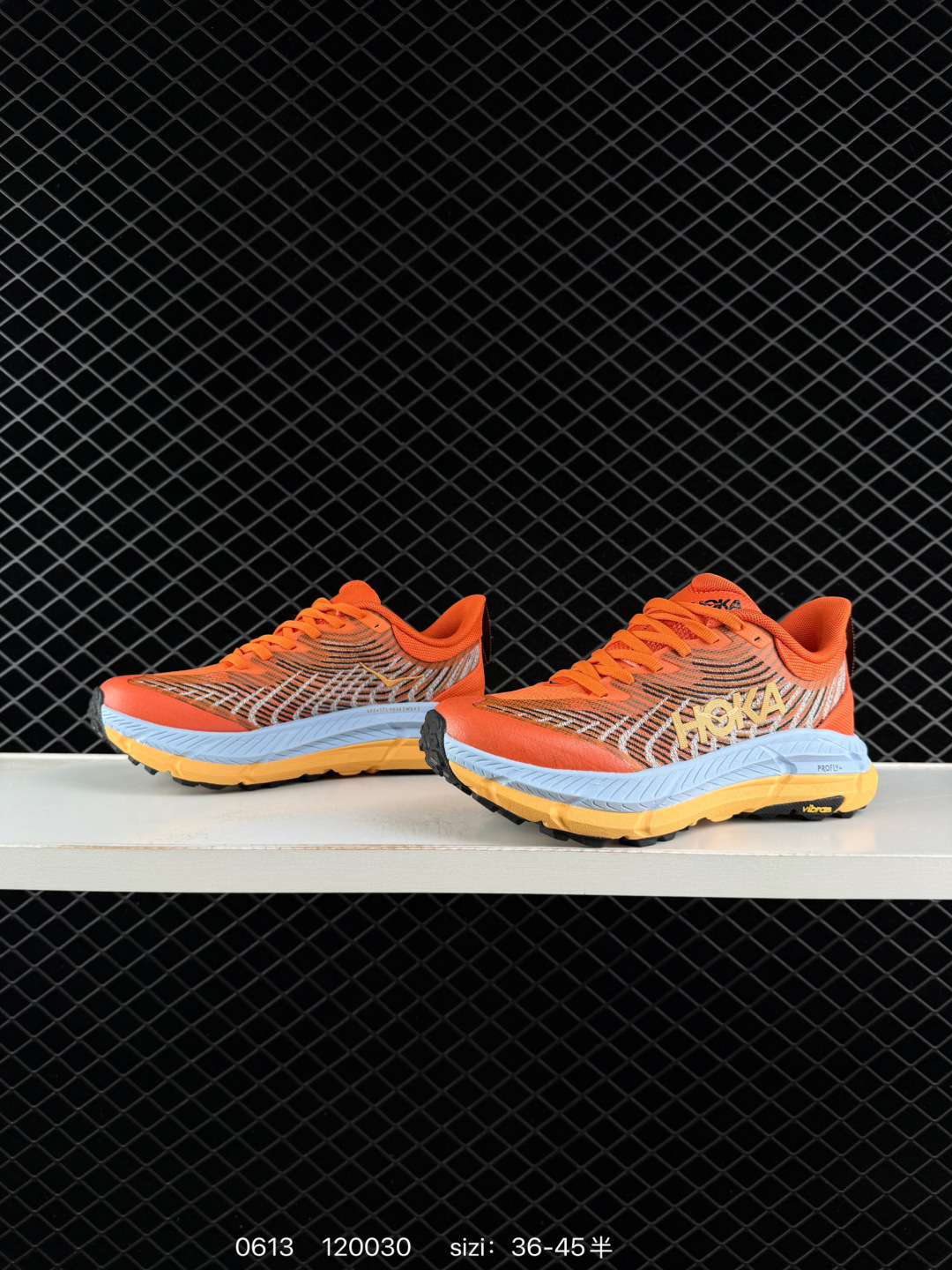 HOKA ONE ONE Mafate Speed 4 Orange Light Blue Yellow Black EU 36-45 Trail Shoe Trail Running Sneakers - Unisex BS-86200