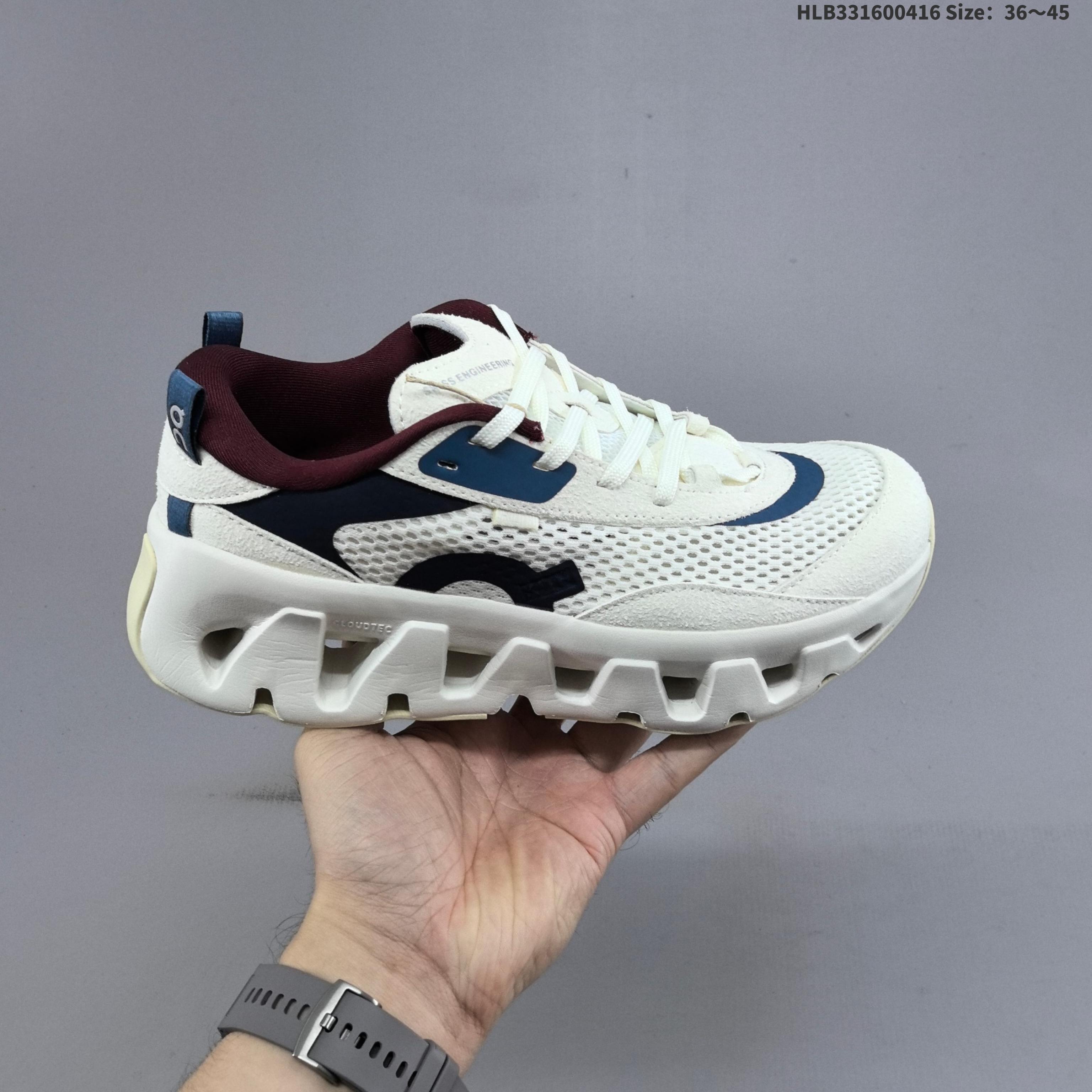 On Cloudswift K-Tech 2 White Navy Maroon Cream EU 36-45 Running Shoe Running Sneakers Unisex BS-69604