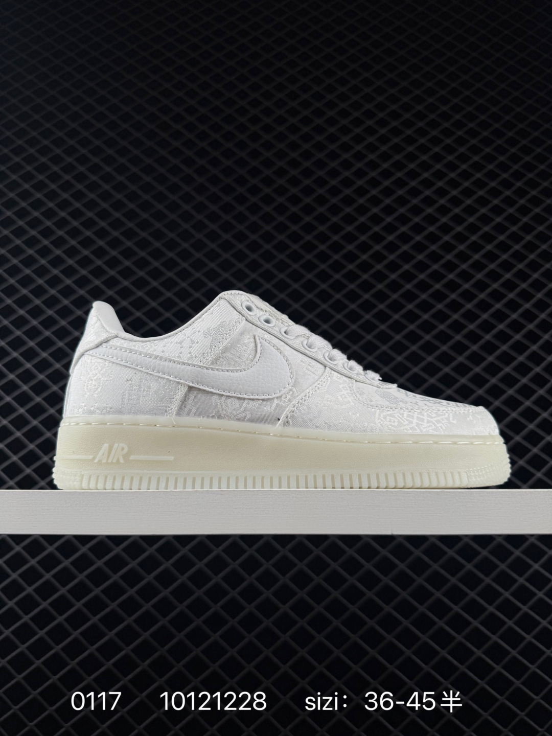 Nike Air Force 1 White Blue Peach Black With Gum Sole EU 36-45 Lifestyle Unisex BS-73100