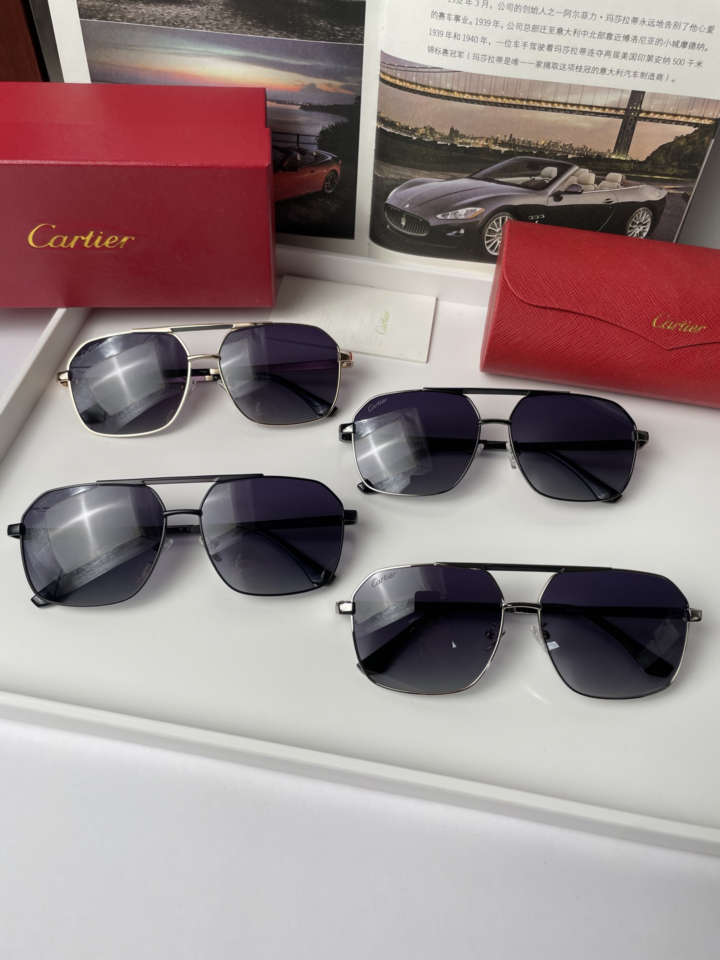 Cartier sunglasses Cartier Men's Women's logo 8166 — AAA Quality Replica
